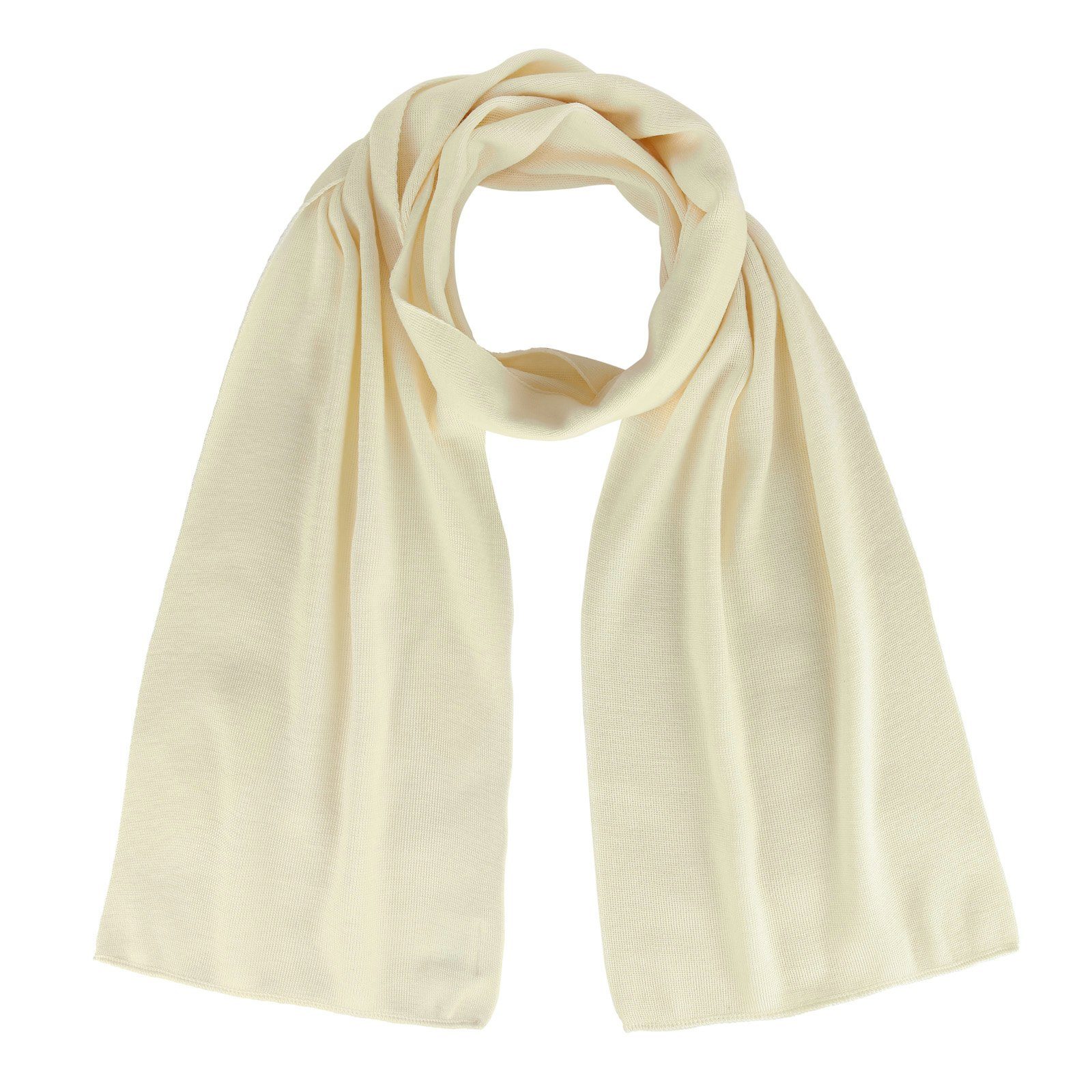 modAS Wollschal, Unisex Schal Feinstrickschal aus Merinowolle - Weicher Schal aus Wolle