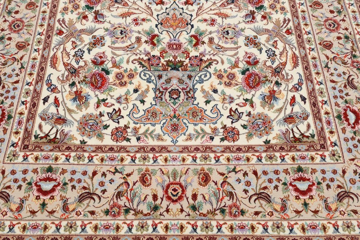 Orientteppich Isfahan Seidenkette 153x232 Handgeknüpfter Trading, Nain mm 6 Orientteppich, rechteckig, Höhe