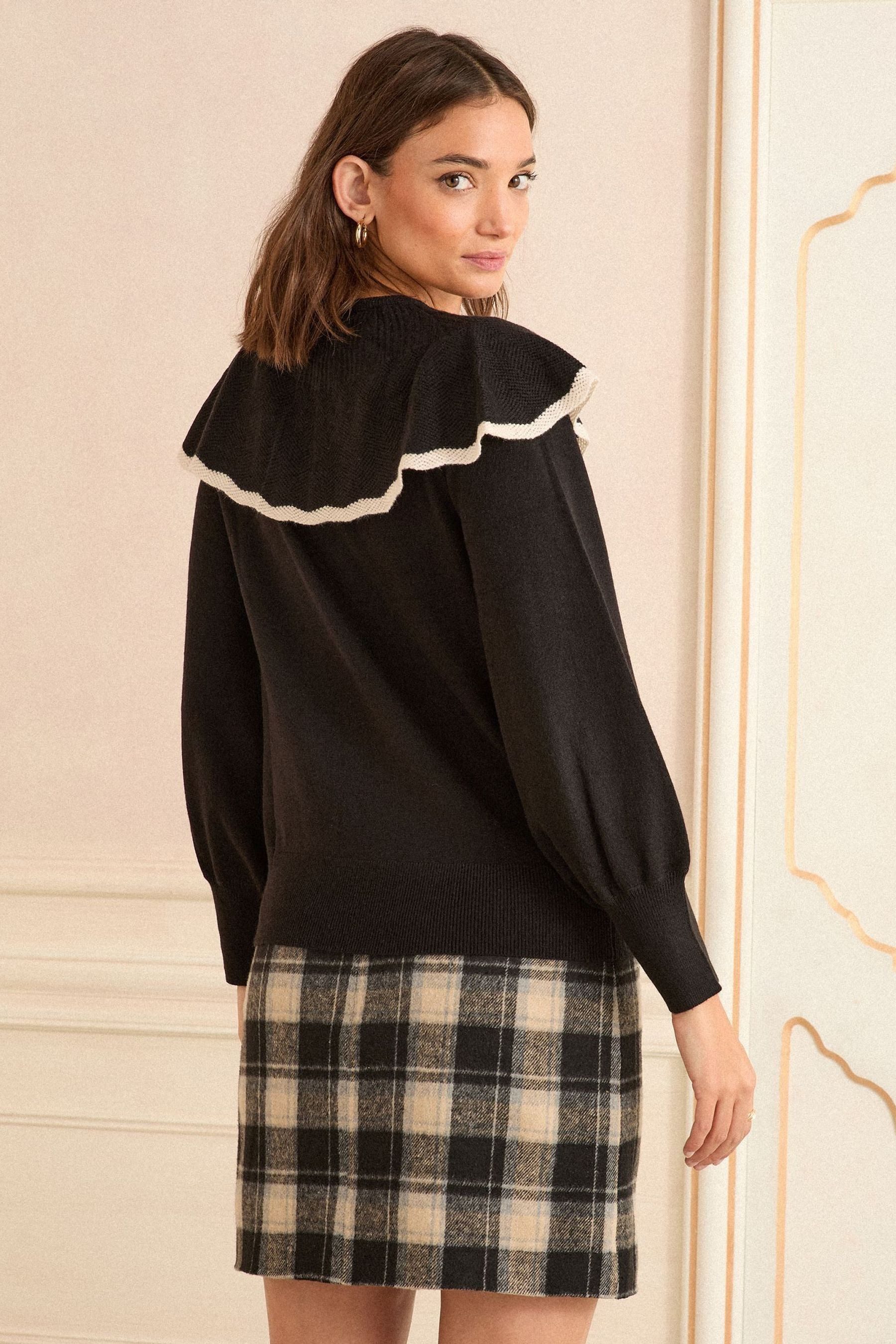 Love & Roses Strickpullover Love & Roses Strickpullover mit Cape (1-tlg)