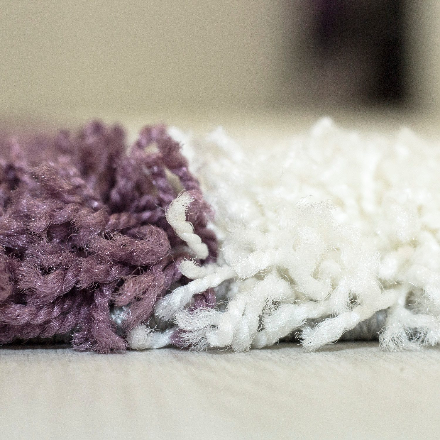 Carpettex Hochflor-Teppich Kariert Design, Rund, Höhe: günstig online kaufen