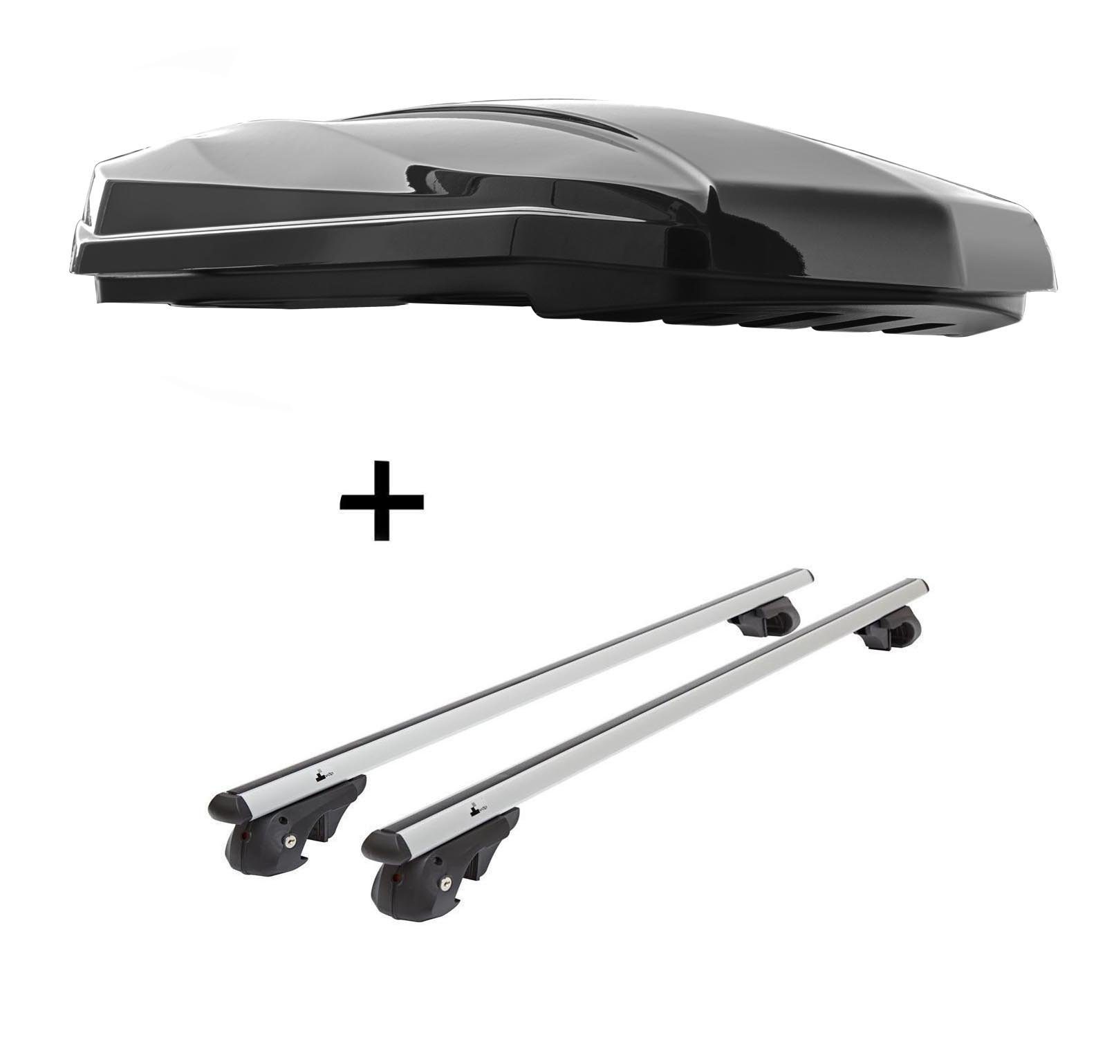 VDP Fahrradträger, DACHBOX STRIKE 440 Liter schwarz ...