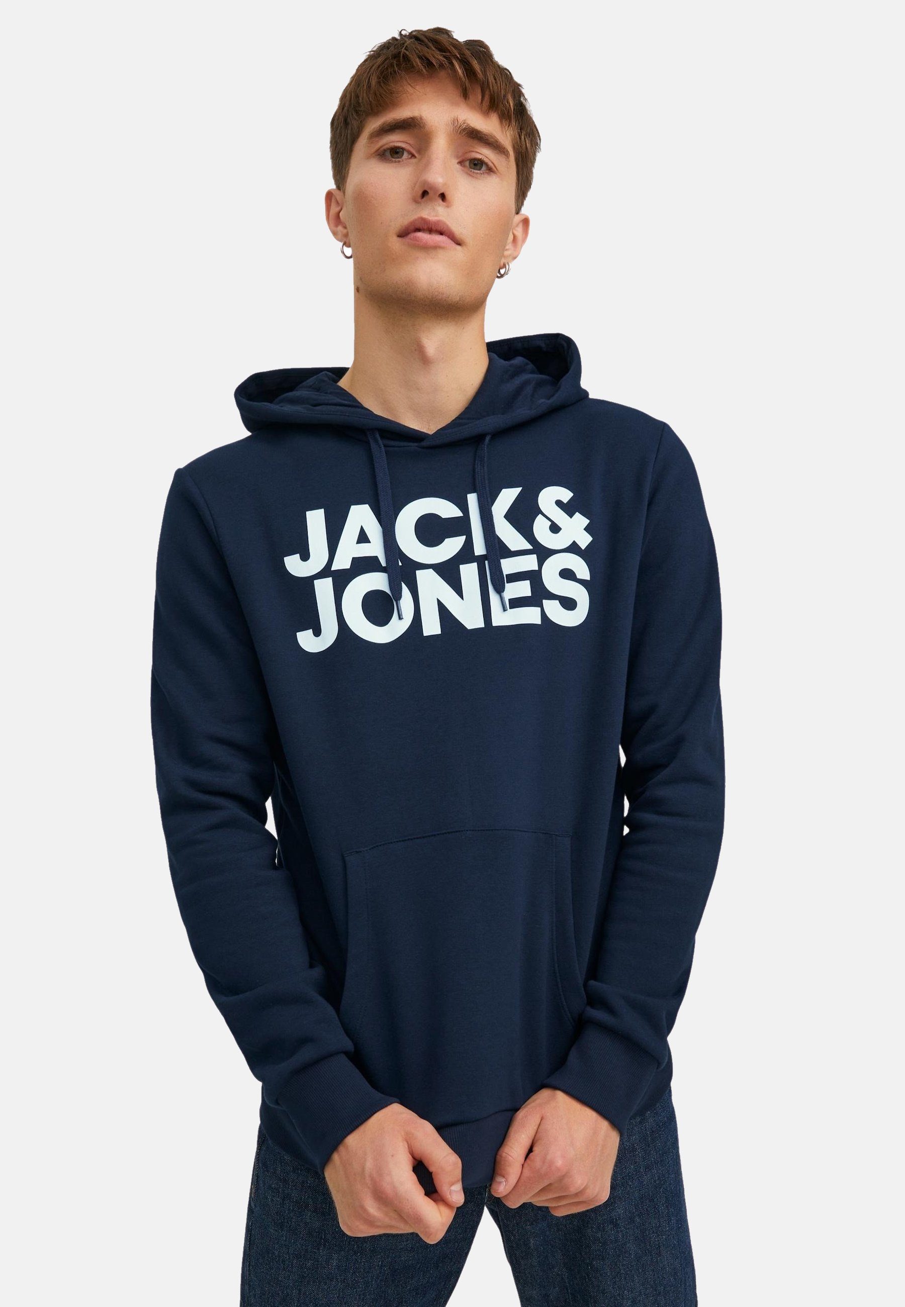 (1-tlg) Pullover & LP JJECORP Sweater Hoodie Navy Blazer LOGO Jones Jack SWEAT Hoodie Sweater