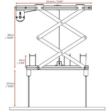 Celexon Deckenlift PL300 Beamer-Deckenhalterung, (Tragfähigkeit bis 15 kg, 47cm Hub)