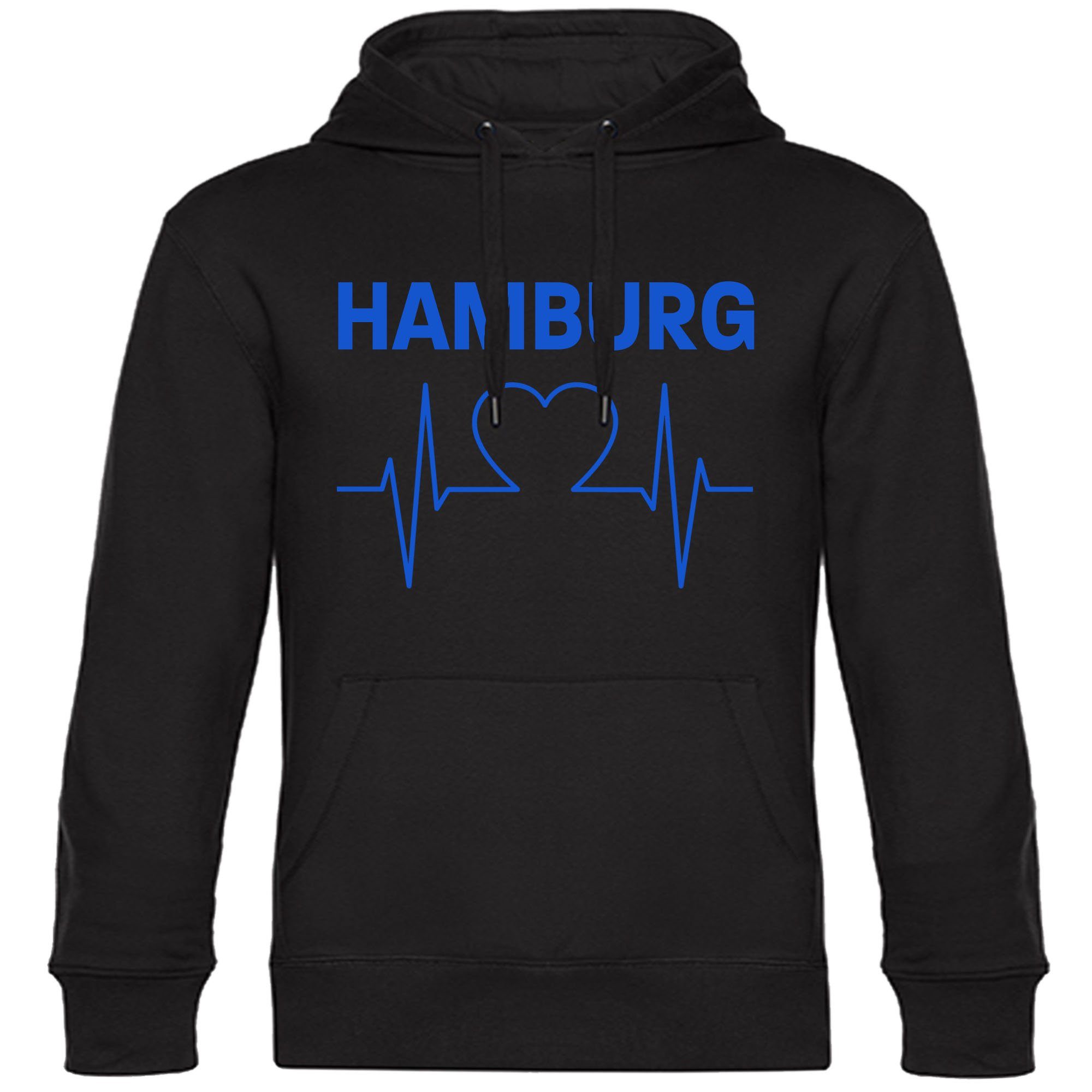 Kapuzensweatshirt Hamburg - Herzschlag - Hoodie