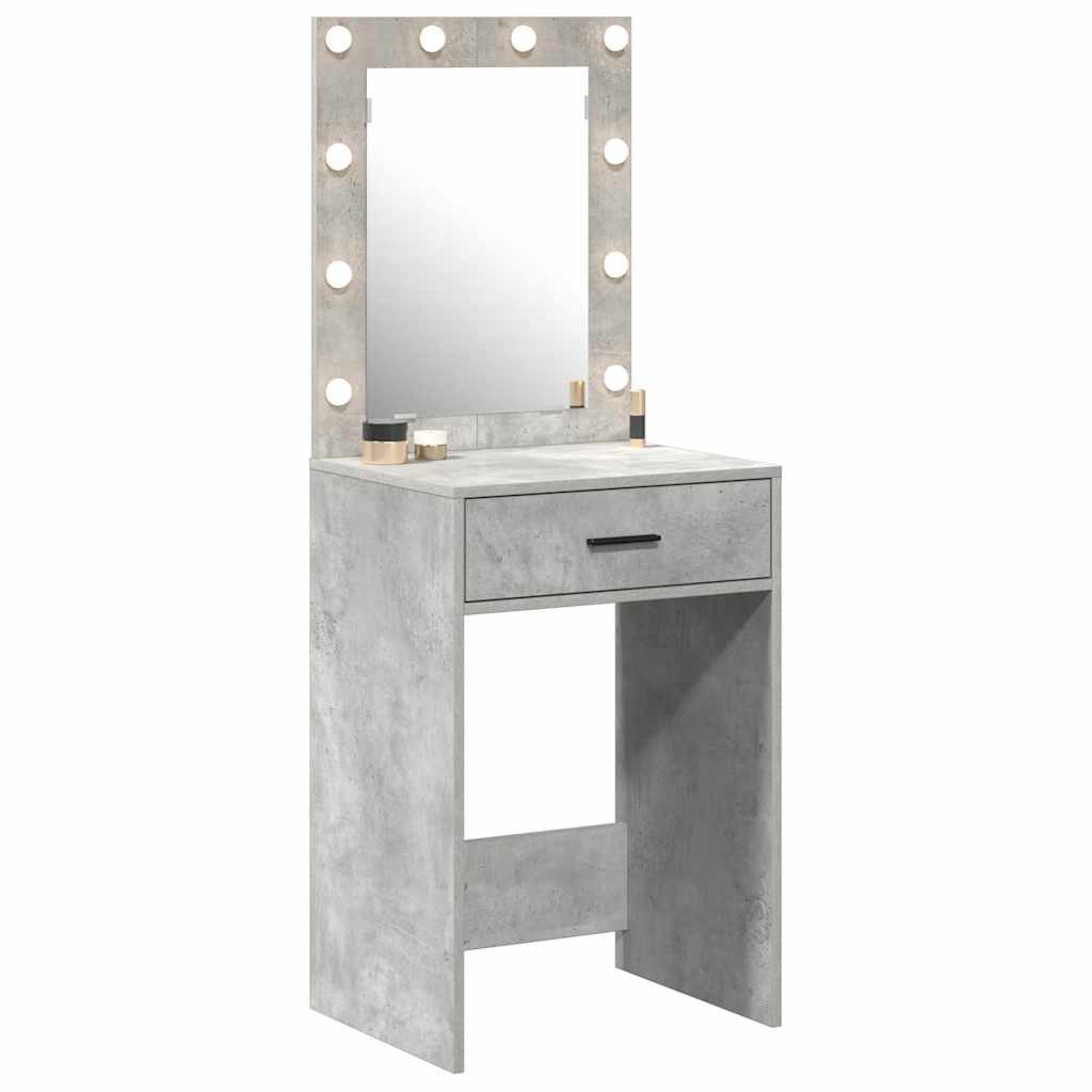 vidaXL Schminktisch Schminktisch Beton Grau 50 x 41 x 135 cm Holzwerkstoff (1-St)
