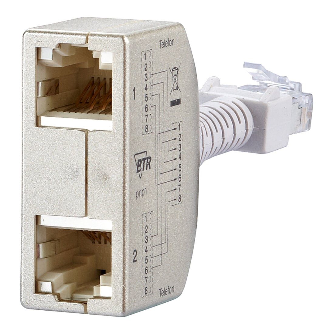 Metz Connect Verbinder BTR NETCOM Cable-sharing-Adapter ISDN/ISDN 130548-01-E Set