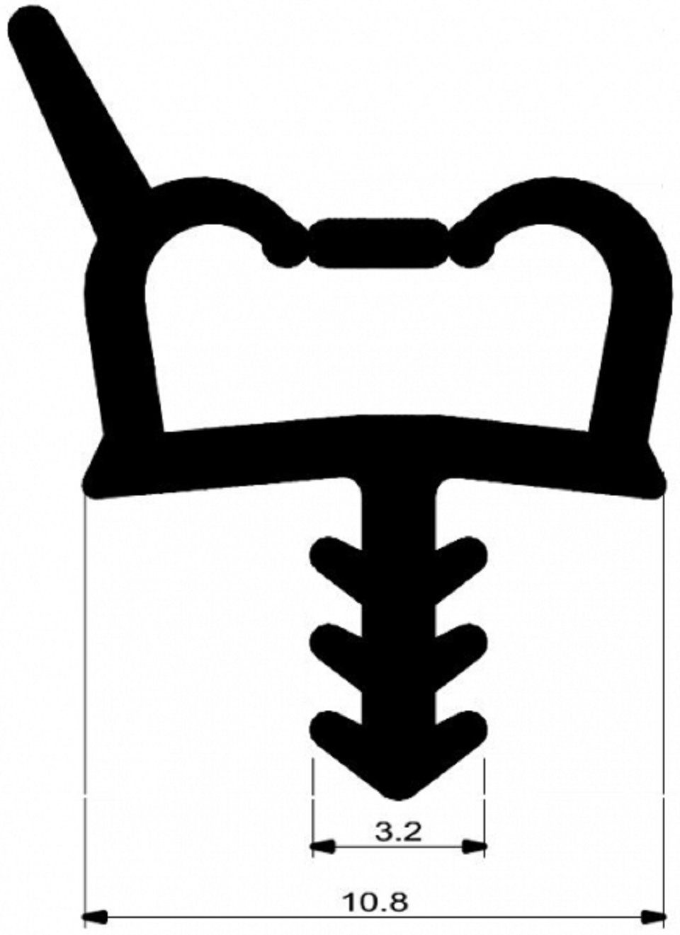 Einfach Dichtungen Türdichtband Holztürdichtung I 5m ► Langlebig und wartungsfrei