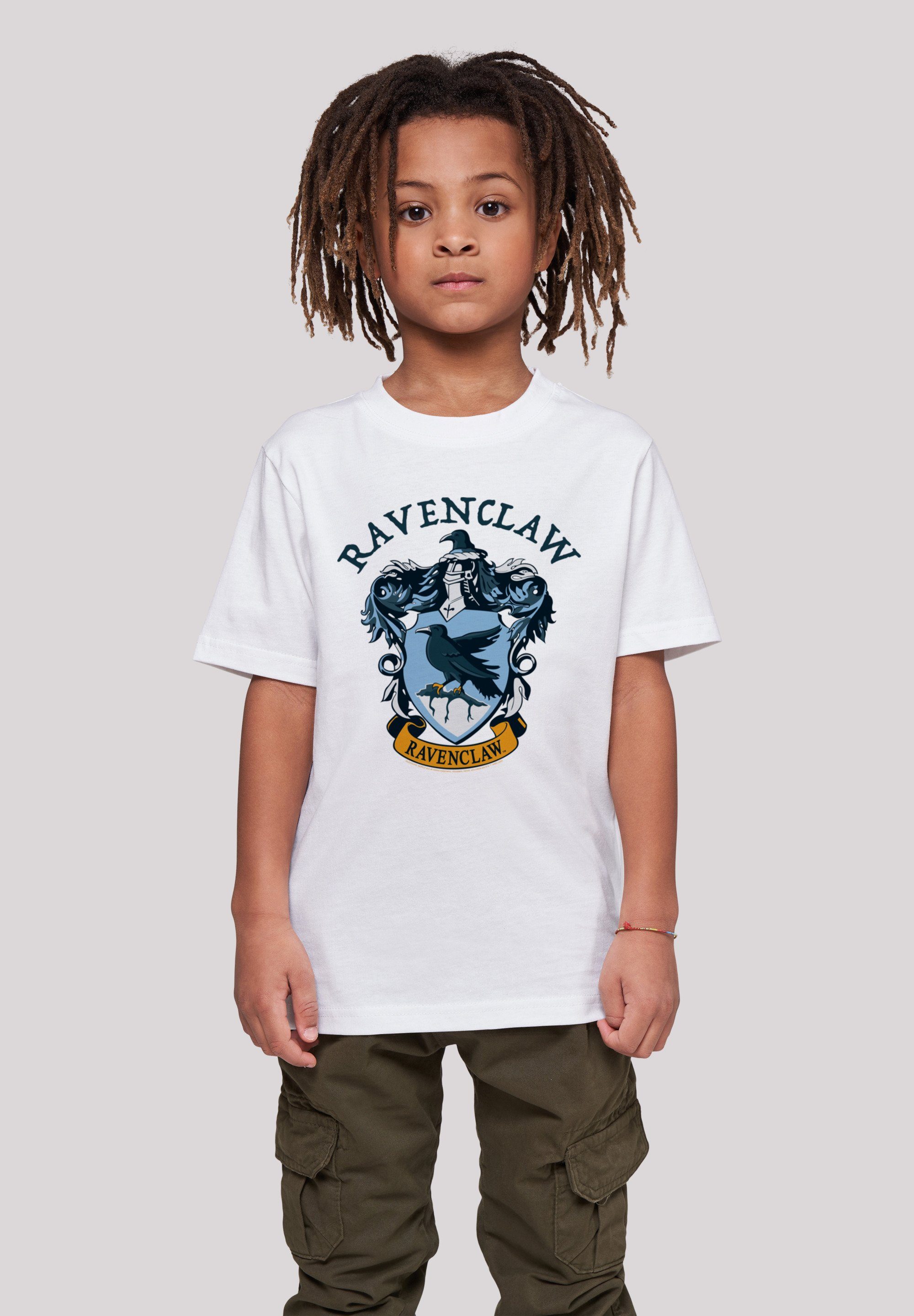 white Potter Tee Crest Ravenclaw Kurzarmshirt Kids F4NT4STIC Basic Harry Kinder with (1-tlg)