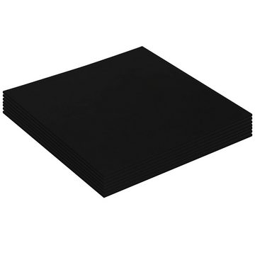 Belle Vous Leinwand Set von 14 unbenutzten schwarzen Leinwänden - 20 x 20 cm, 14 leere schwarze Leinwände - 20 x 20 cm