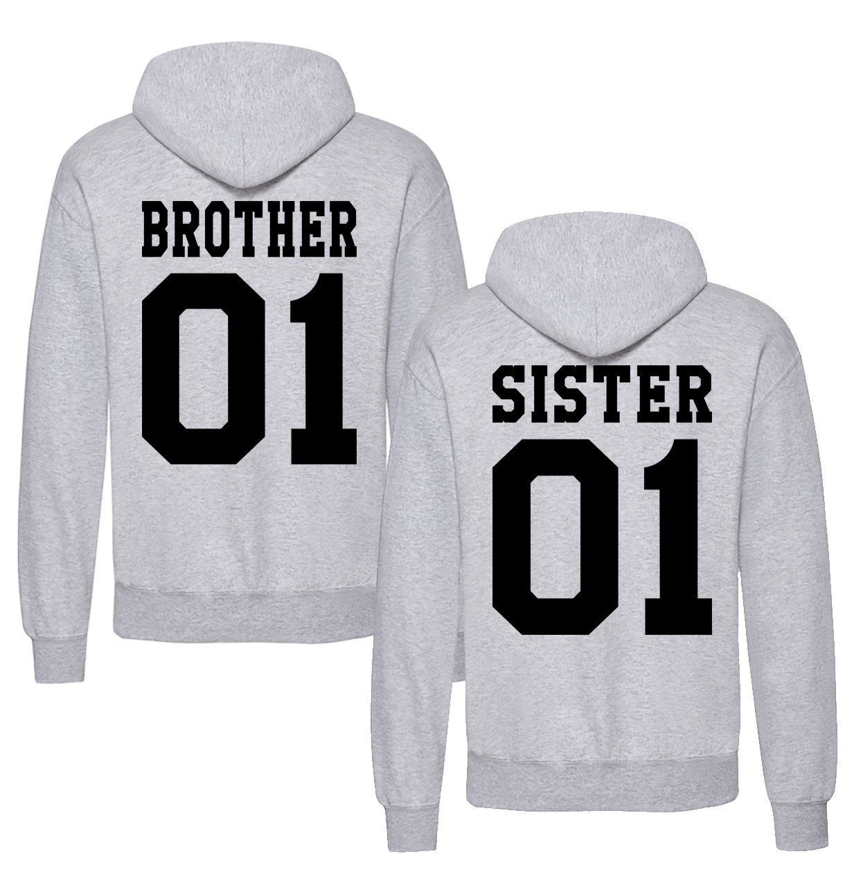 Geschwister Hoodie Bro & Sis - Matching Pullover Für Bruder Und Schwester