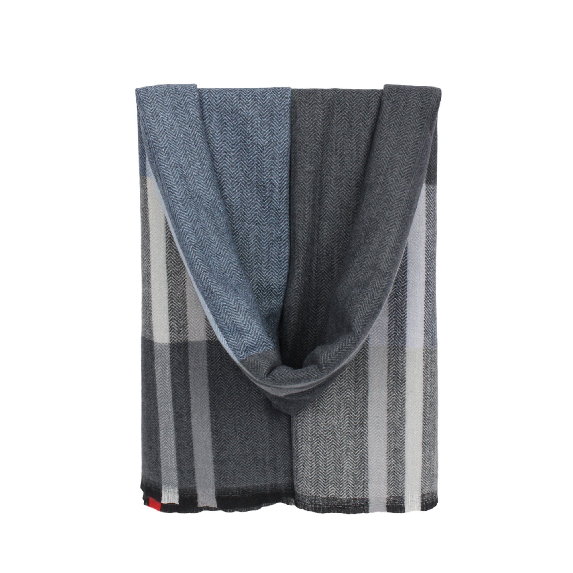 ZEBRO Modeschal Webschal mit Streifen in Fischgrätmuster, Webschal günstig online kaufen