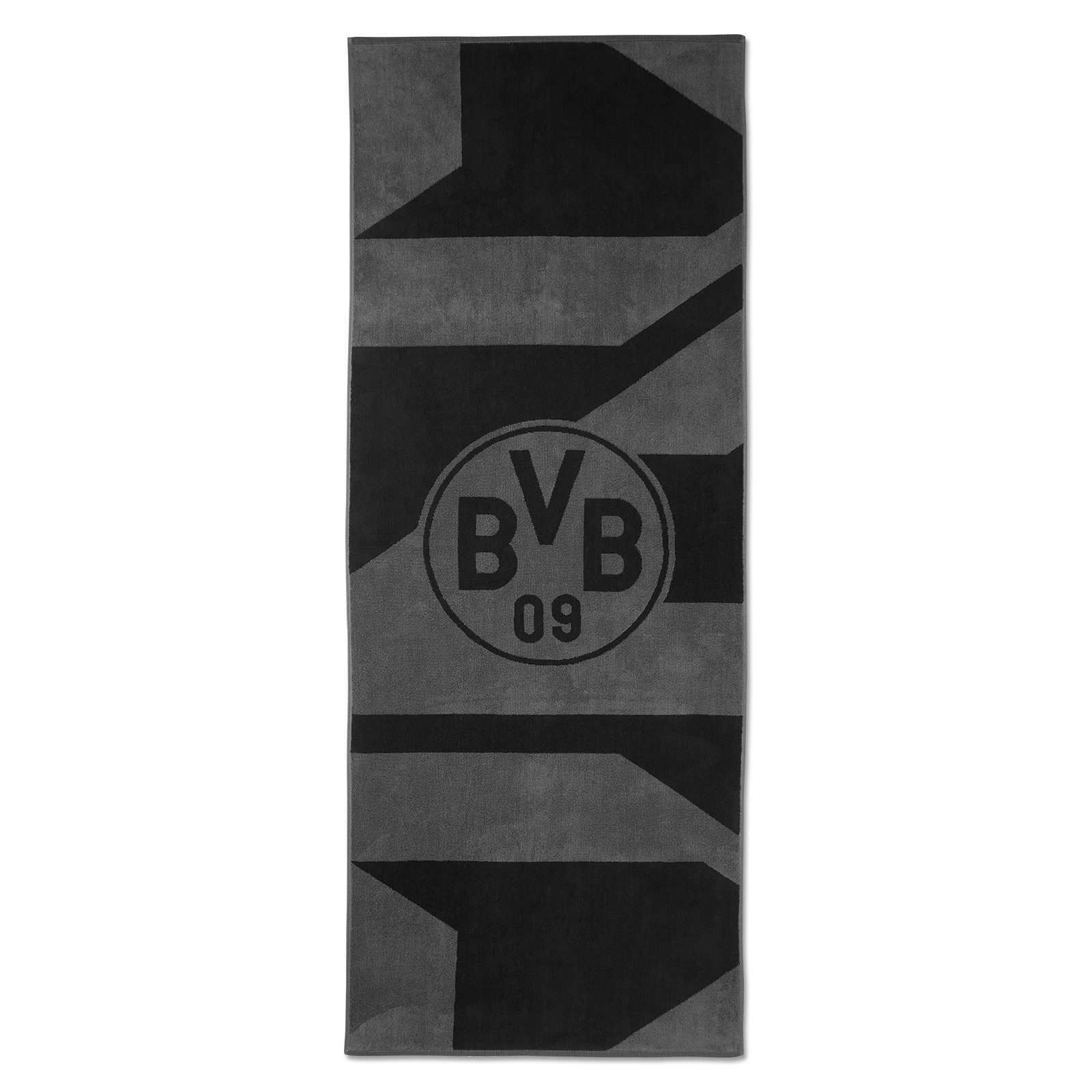 BVB Badetuch BVB Badetuch grau/schwarz 70x180 günstig online kaufen