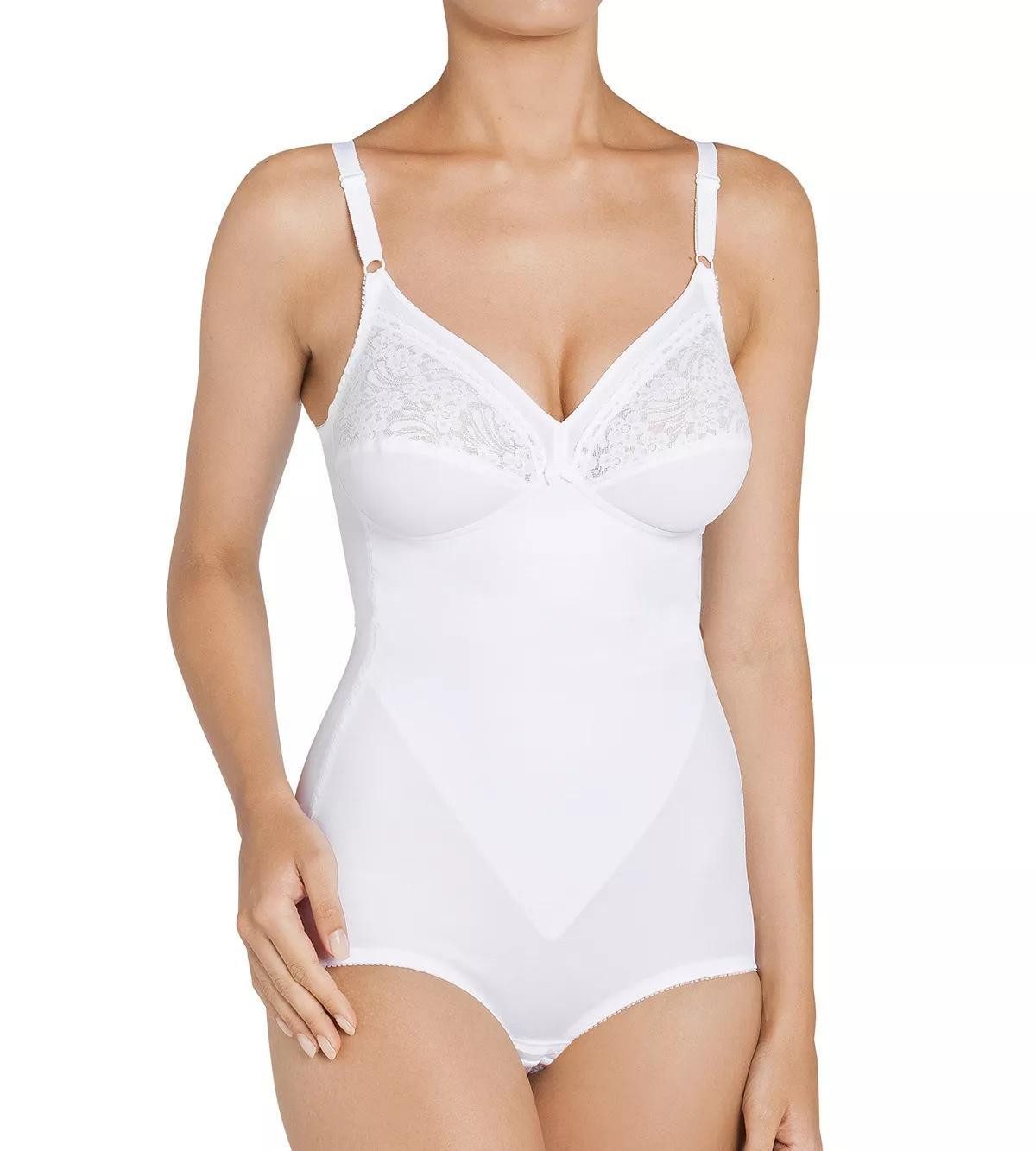 Triumph Miederbody Formfit BS X florale Spitze, runder Rückenausschnitt, tiefer V-Ausschnitt