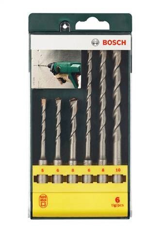 Bosch Home & Garden Bohrersatz, (6-tlg), Hammerbohrer-Set mit SDS plus