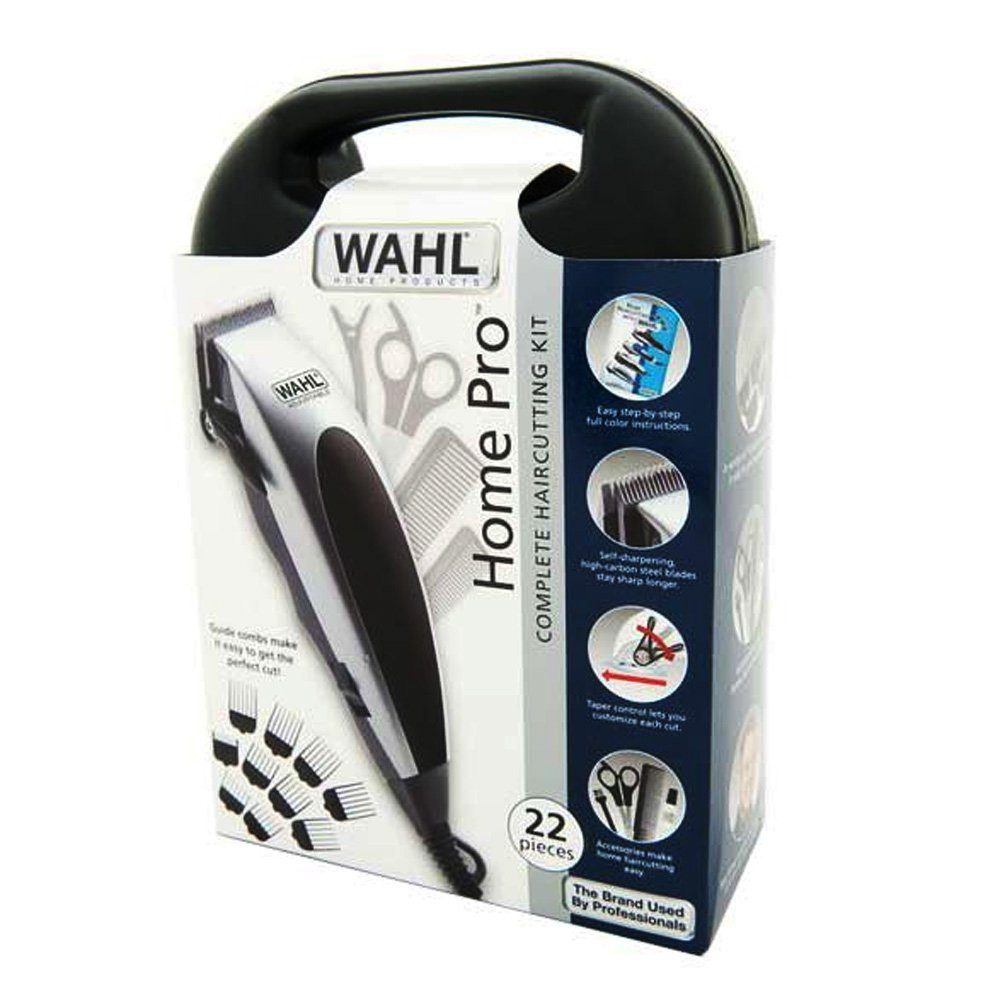 Wahl Haarschneider Homepro, Kabelgebundener Haarschneider mit verstellbarem Taper Lever weiß