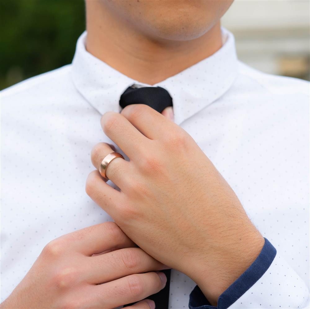 BUNGSA Fingerring 70 (22.3) Bungsa rosegoldener RING - Rosé Rosegold - Damenring (Ring, 1-tlg), Damen Herren – Bild 5 von 5