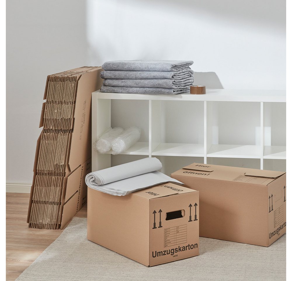 Thumbnail - BB-Verpackungen Umzugskarton Umzugskomplettpaket, 2 bis 3 Zimmer-Wohnung, für 75 m²