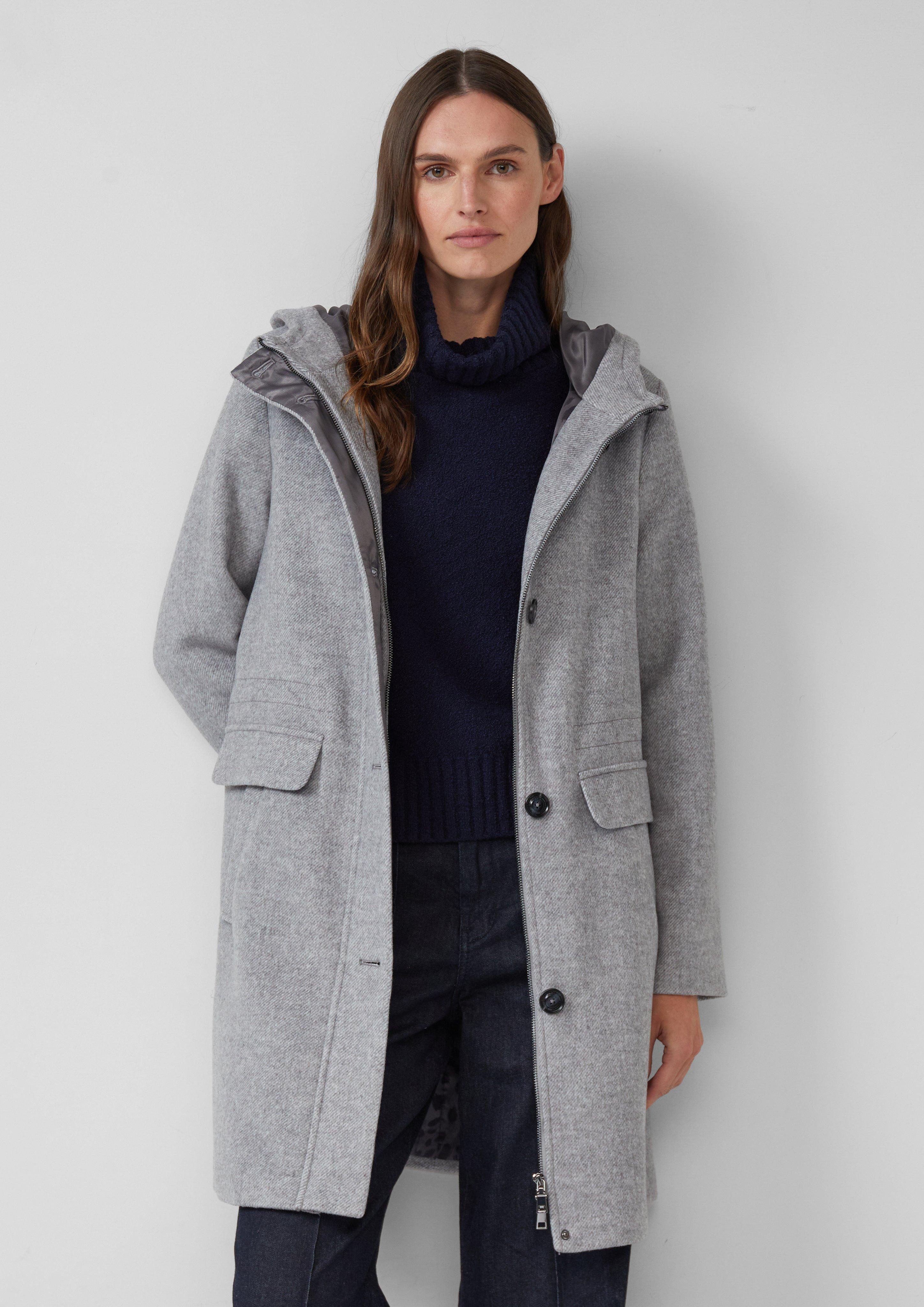 s.Oliver Funktionsmantel Parka aus Wollmix mit günstig online kaufen