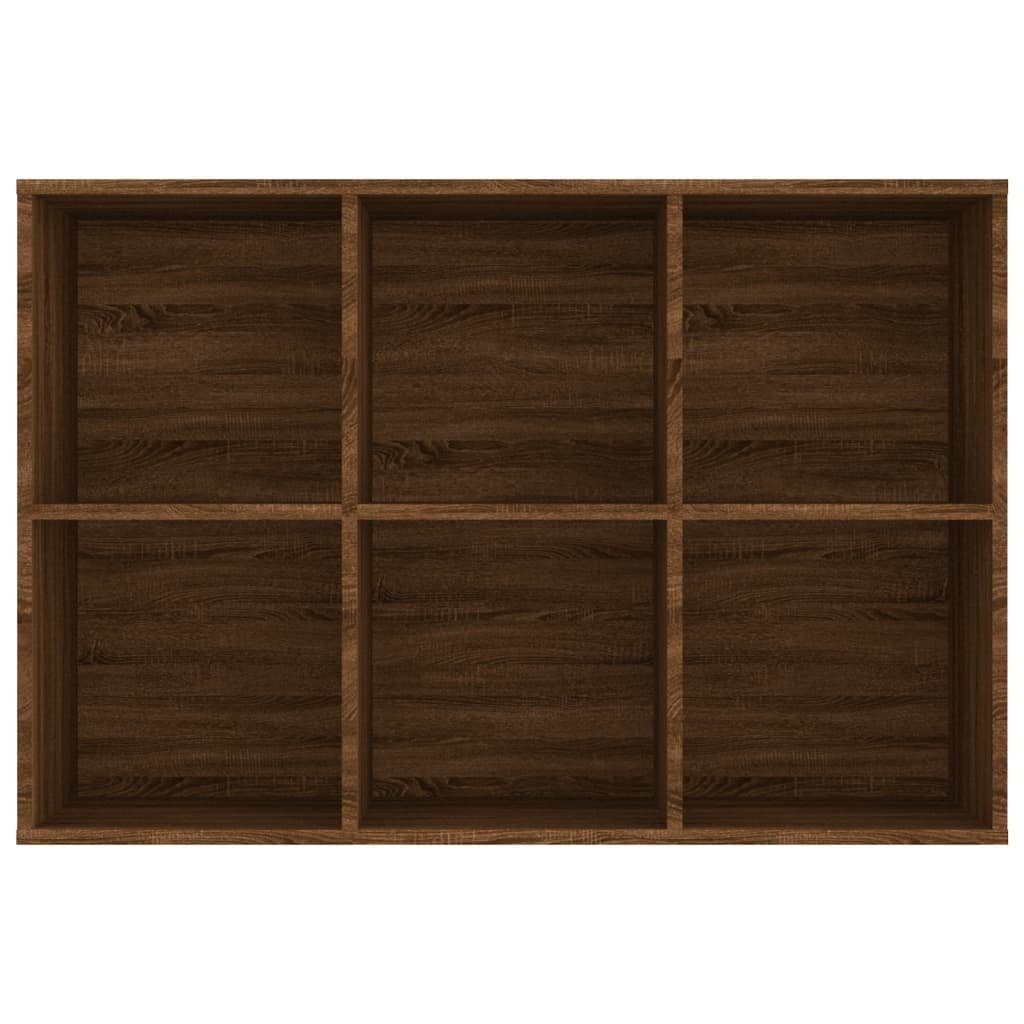 Eichen-Optik cm 66x30x98 furnicato Bücherregal/Sideboard Bücherregal Braun