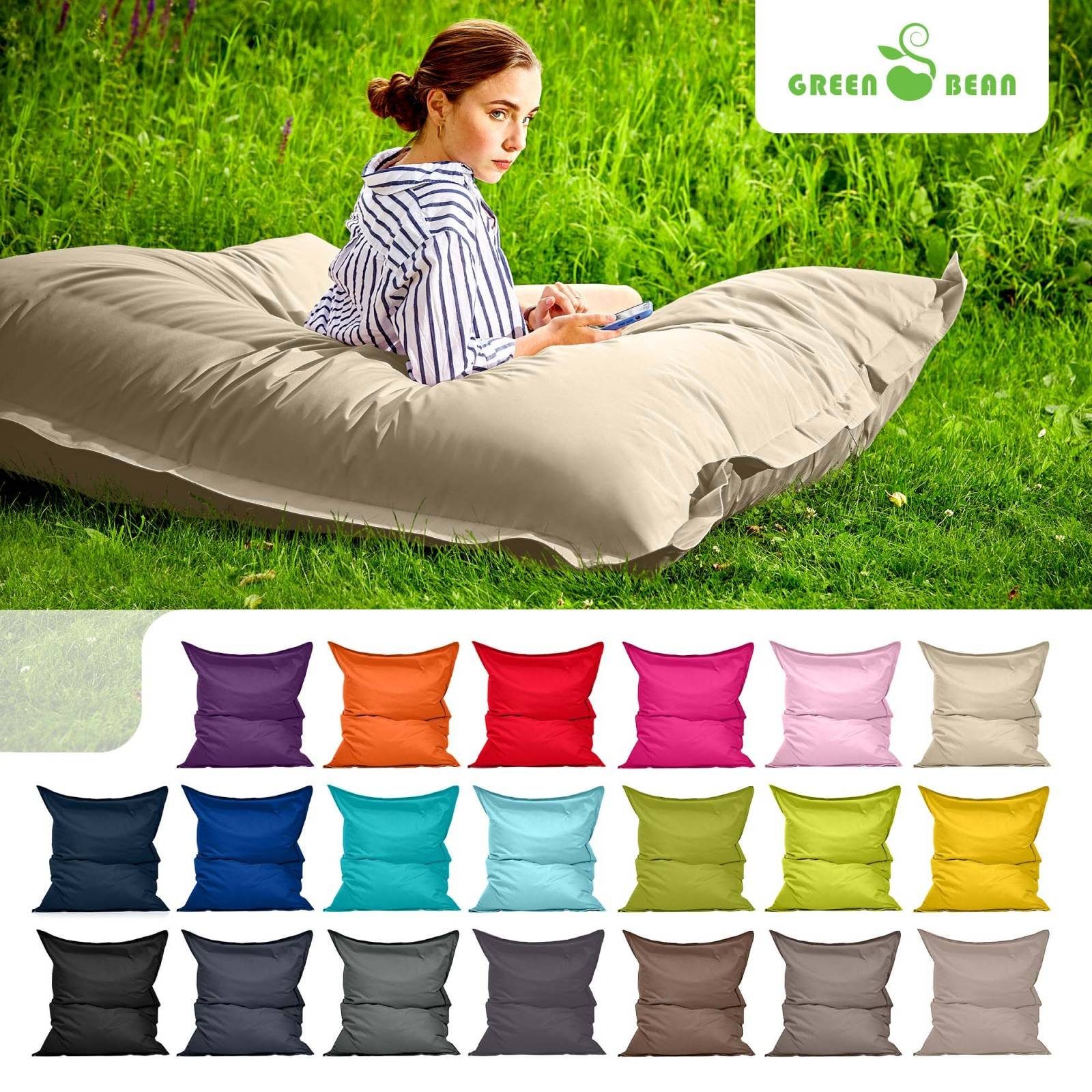 Green Bean Sitzsack Square Outdoor, 140x180cm günstig online kaufen