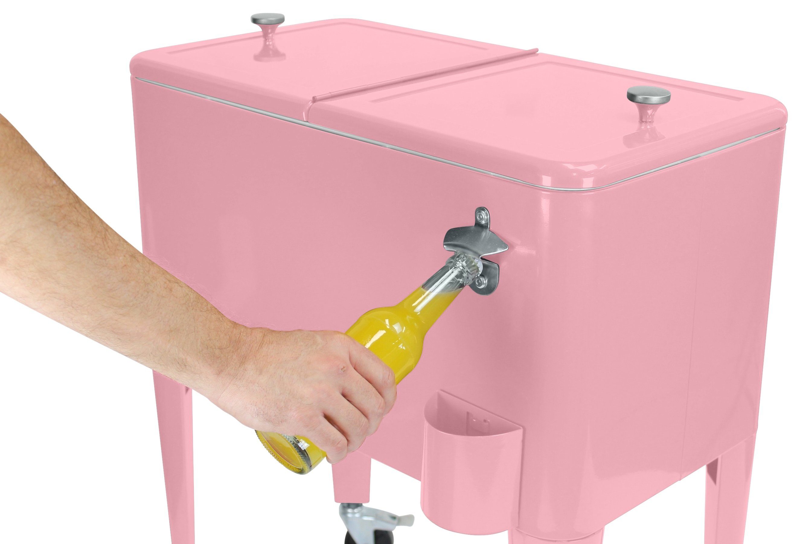 Kailua Trolley-Kühlbox Kühlwagen, Kühlbox, Getränkekühler Pink Cooler
