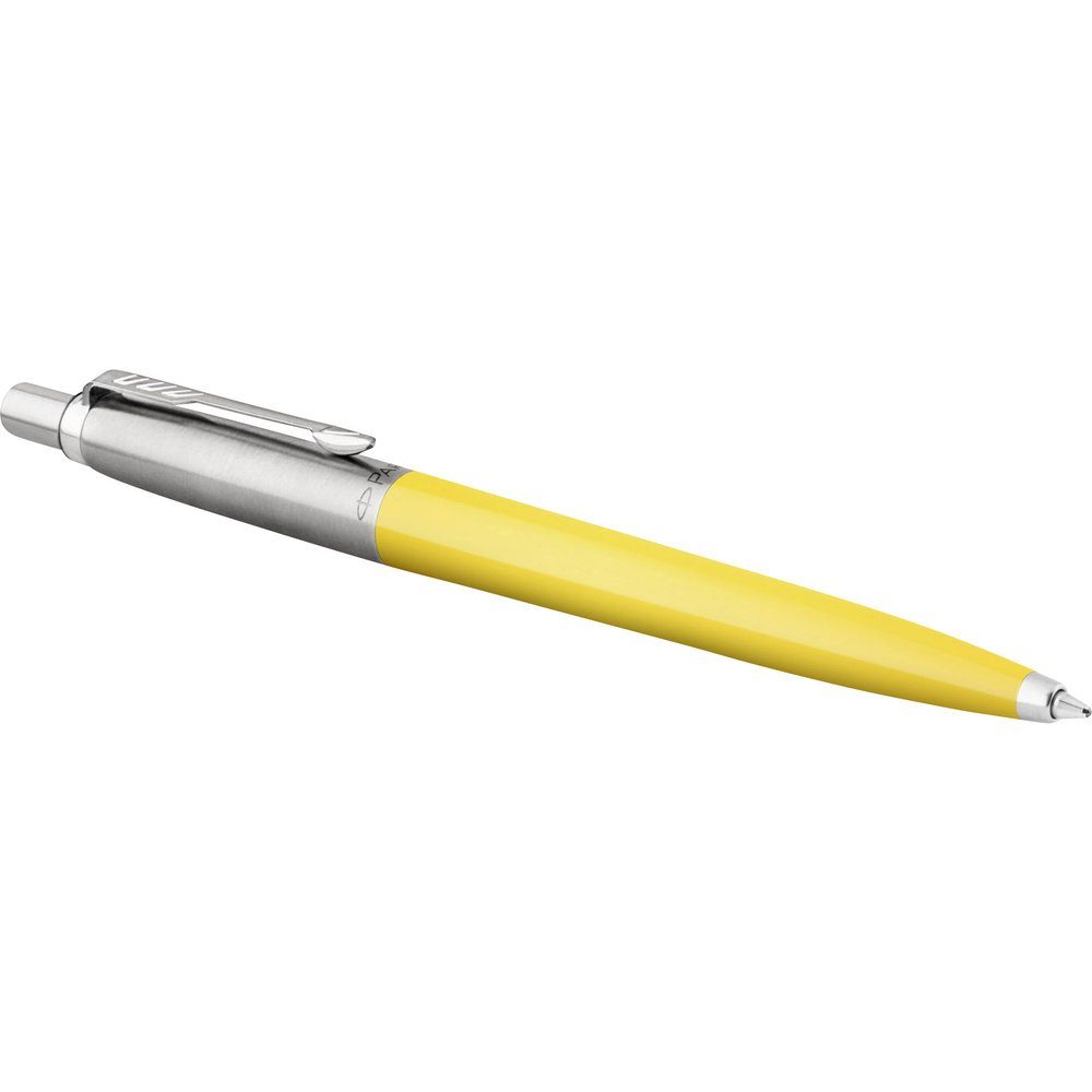 Druckkugelschreiber Parker Pen Kugelschreiber Jotter Gelb 2076056 Schreibfarbe: Blau
