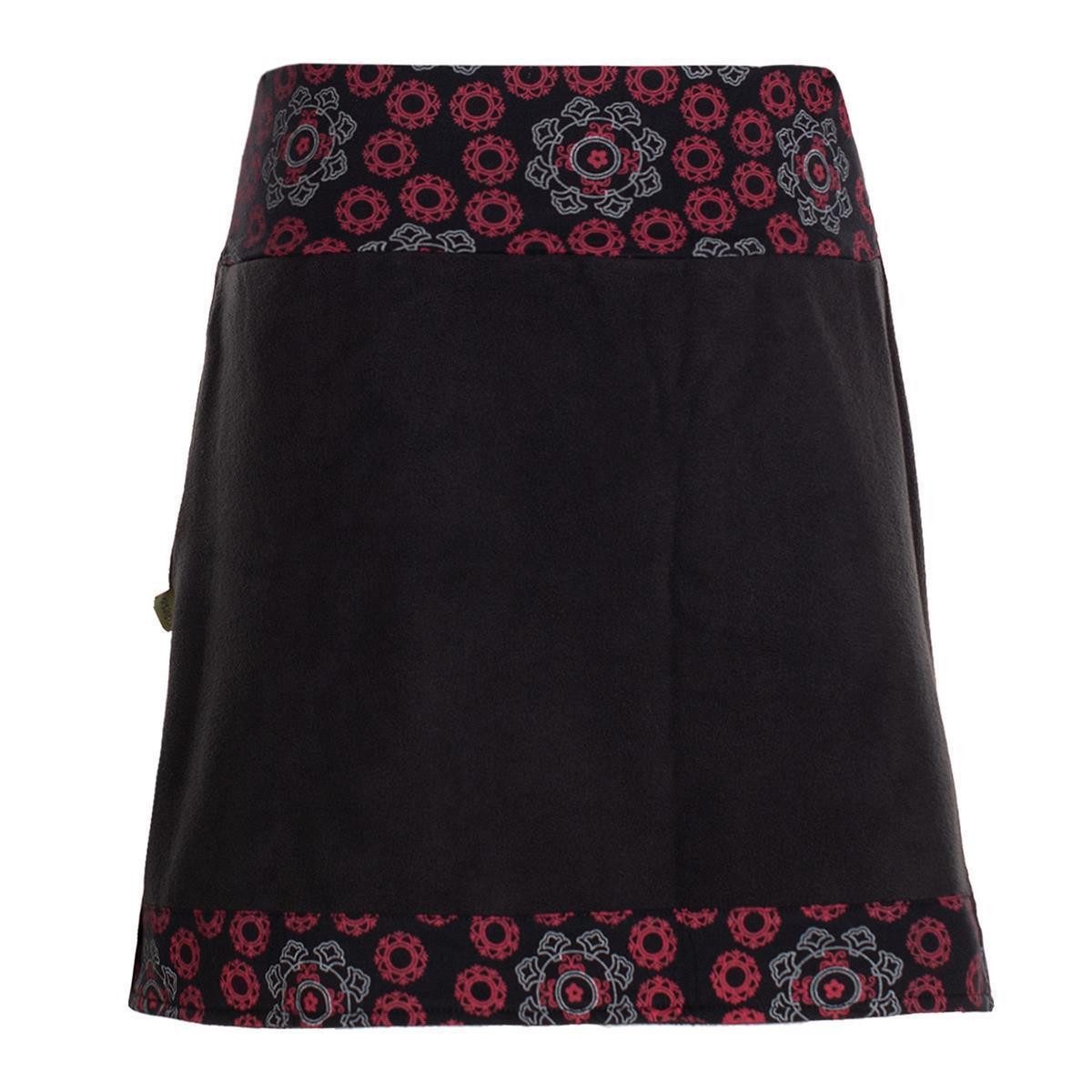 Vishes Minirock Thermorock warmer Side-Bag Damen Winterrock kurz Fleece Hip günstig online kaufen