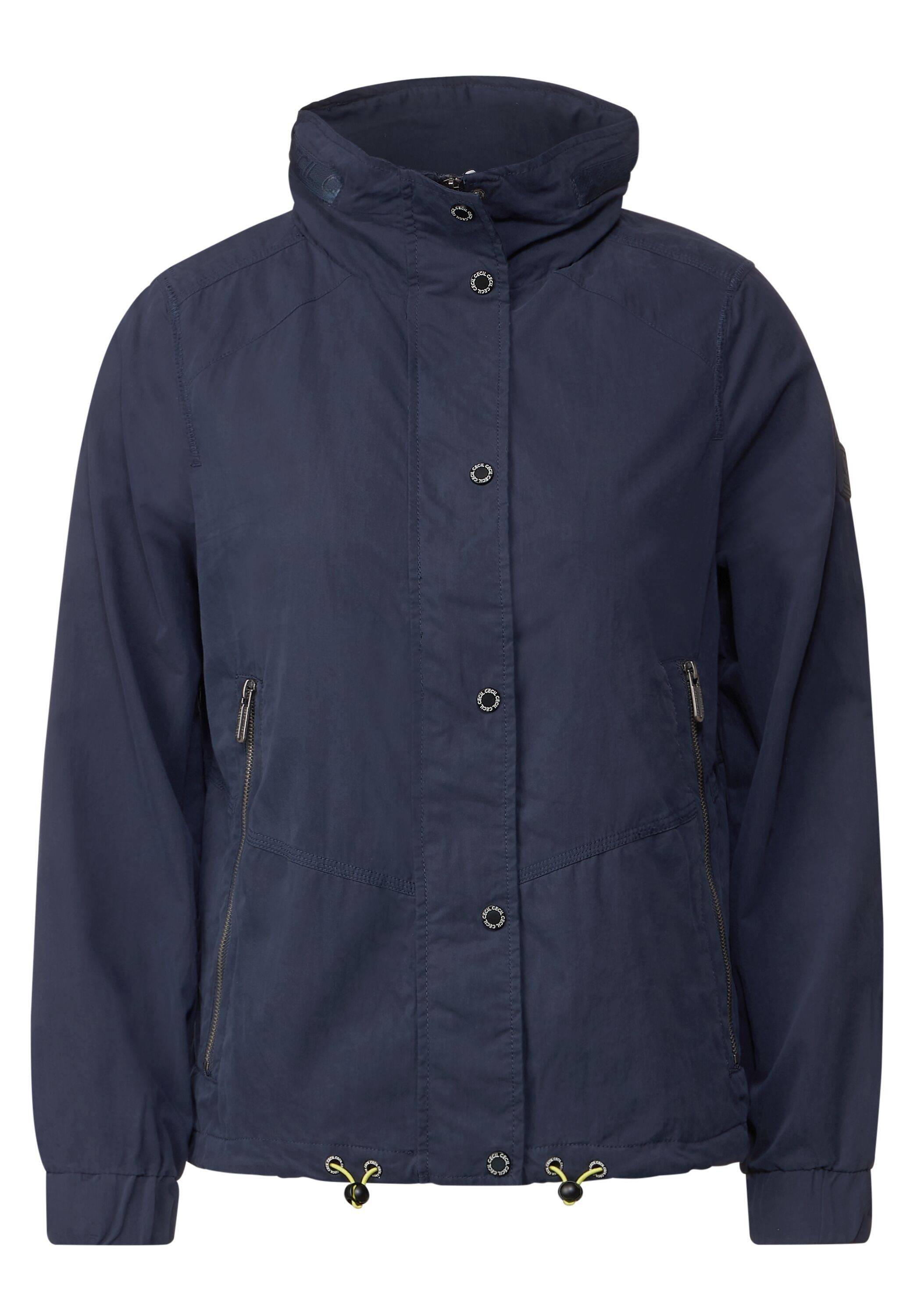 Cecil Allwetterjacke Kurze Jacke mit navy blue Taschen