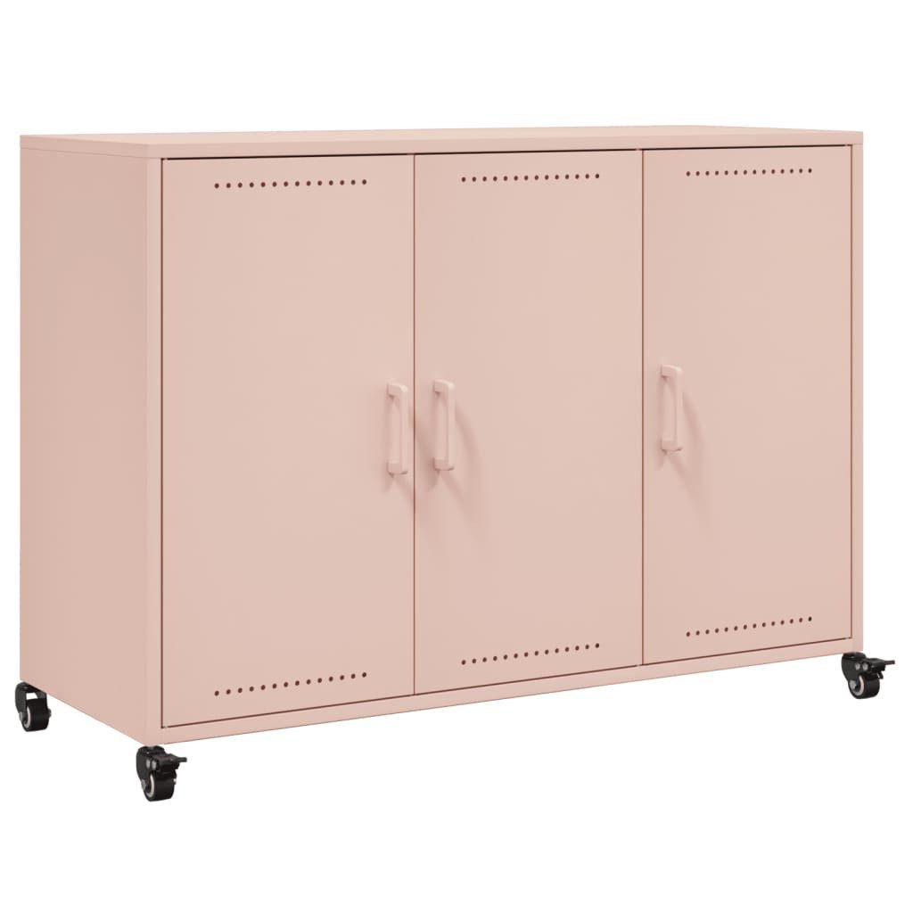 furnicato Sideboard Rosa 100,5x39x72 cm Stahl (1 St)