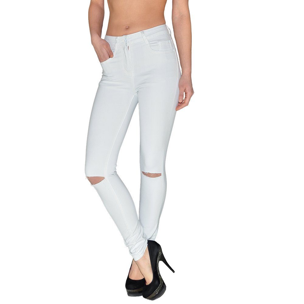 ESRA Skinny-fit-Jeans Z92 Damen Jeans Skinny Hose High Waist