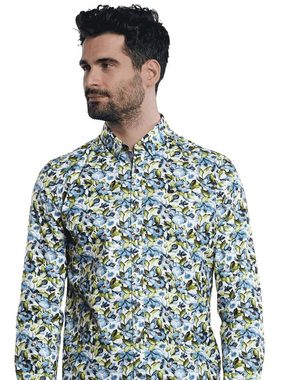 Engbers Langarmhemd Hemd mit floralem All-Over Print