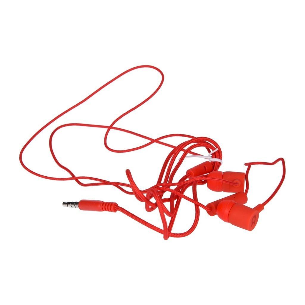 3,5mm Stereo-Headset exquisit Klinke Ear in In Kopfhörer Headset Stereo rot