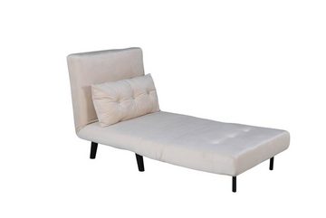 ebuy24 Schlafsofa Vicky Schlafsofa,Sessel Velour beige.