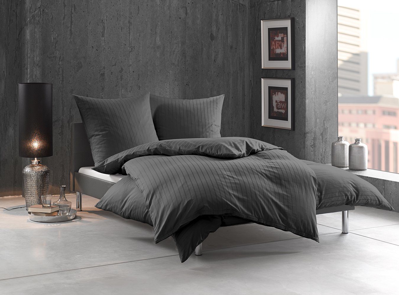 BETTWAESCHE-MIT-STIL Bettwäsche Mako Satin Damast Bettwäsche günstig online kaufen