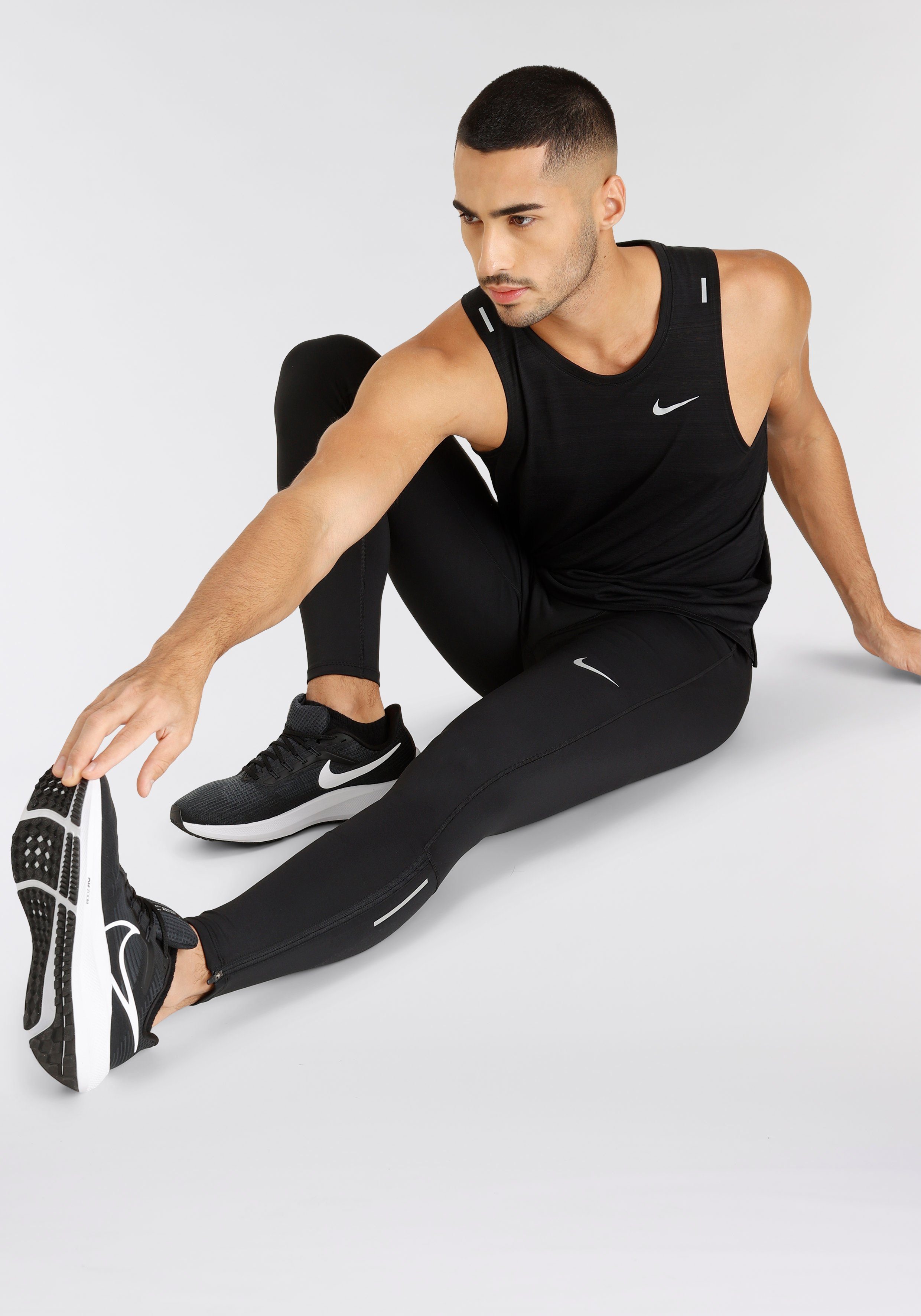 Challenger Nike Lauftights Men's Tights Running schwarz Dri-FIT