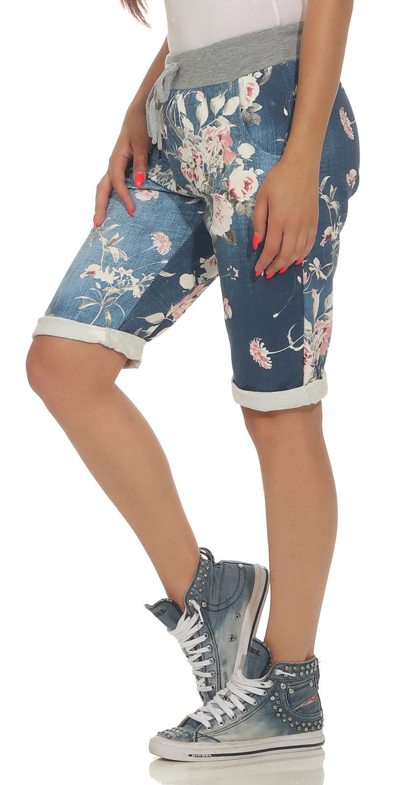 CLEO STYLE Sweatbermudas Bermuda Damen 30 günstig online kaufen