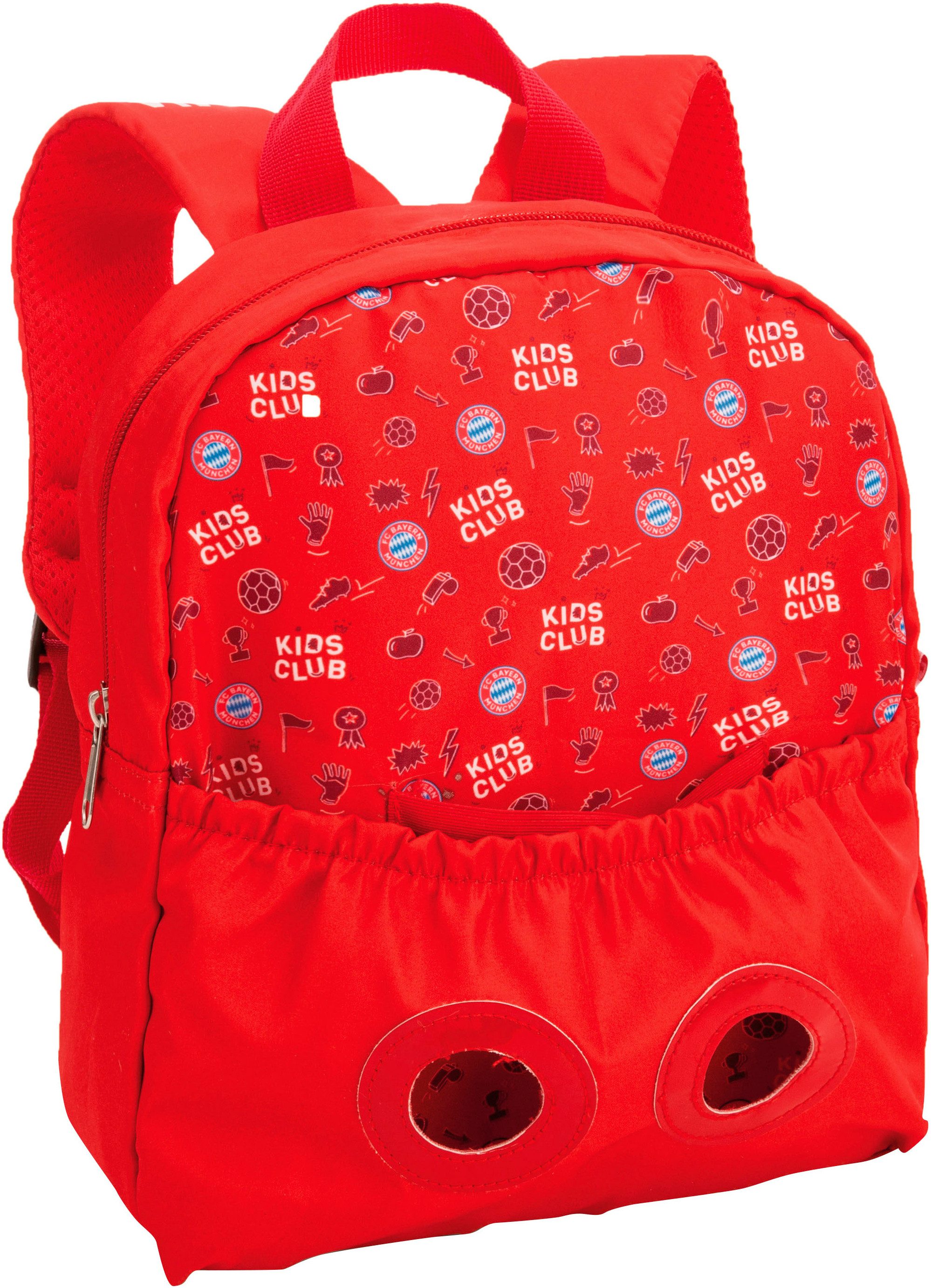Nici Kinderrucksack FC BAYERN MÜNCHEN inklusive Plüsch Bär Berni 25 cm (Set, 2-tlg)