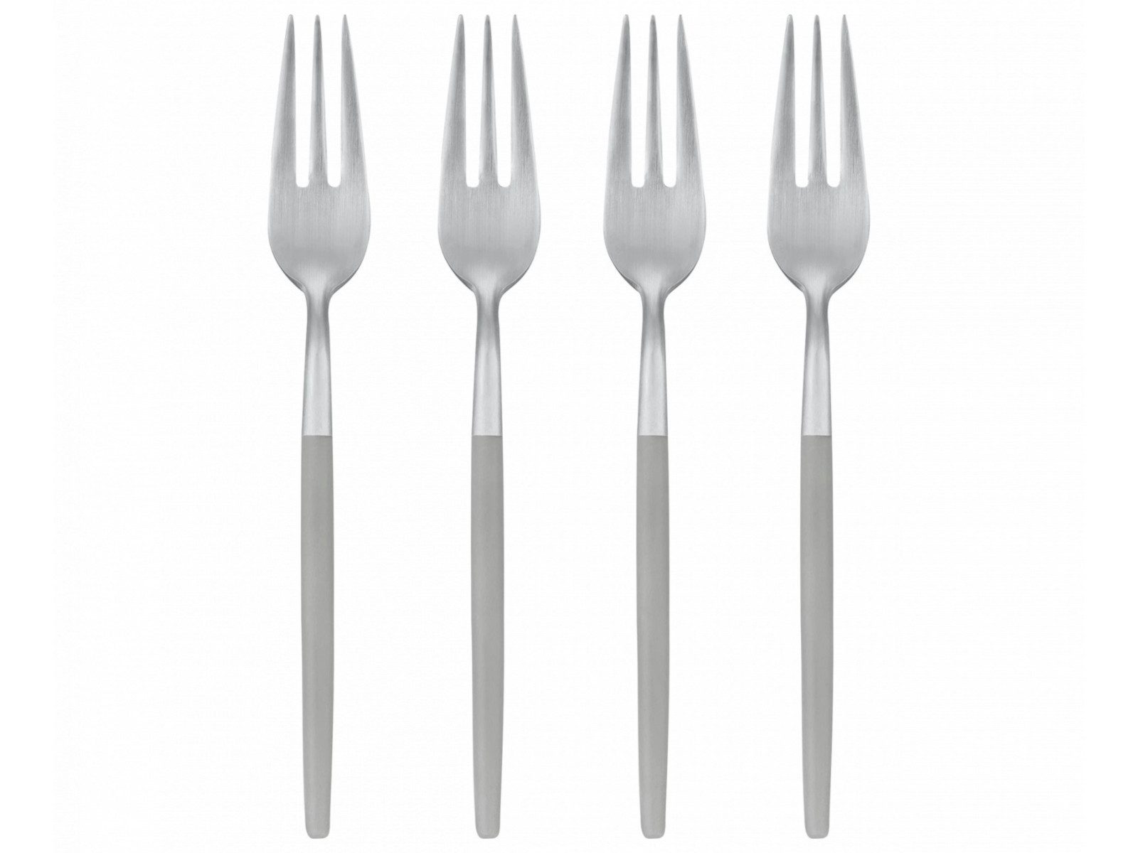 blomus Besteck-Set MAXIME Kuchengabel-Set mourning dove 4tlg, Edelstahl matt, Kunststoff