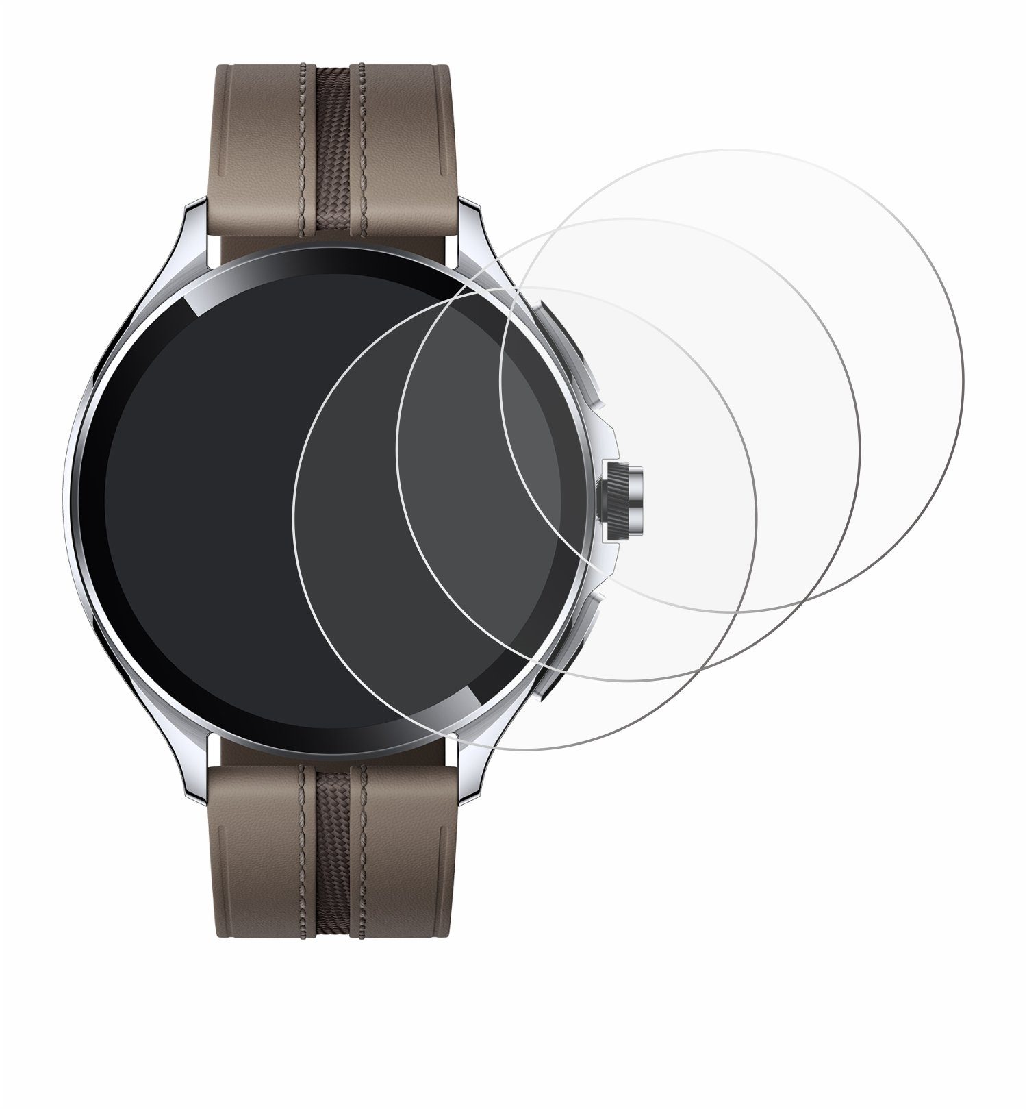 Savvies Displayschutzfolie Schutzfolie für Xiaomi Watch 2 Pro, 6 Stück, Displayschutz Schutz Folie Klar Transparent