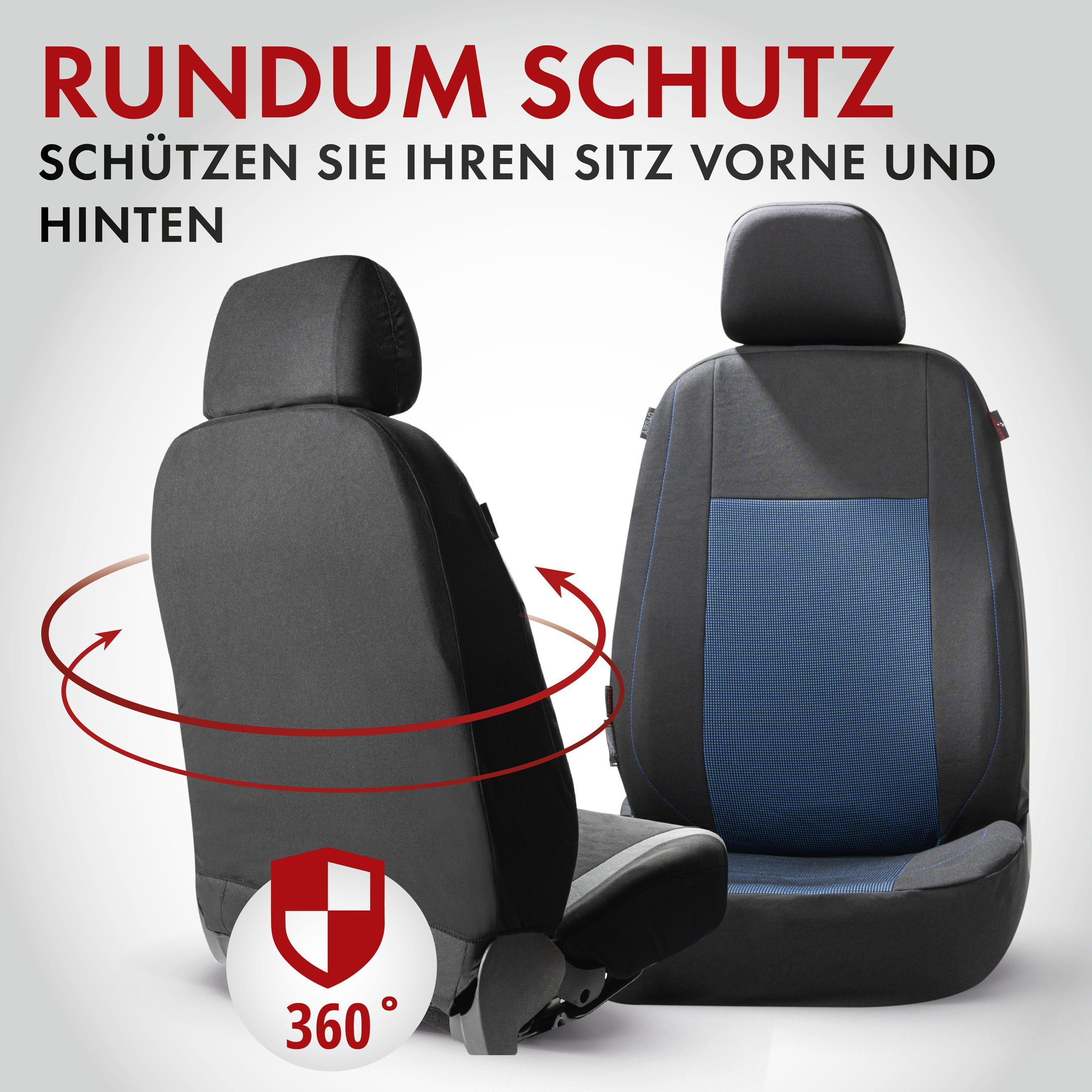 WALSER Autositzbezug Autositzbezug Ardwell, 2 Vordersitzbezüge 2tlg, 1 Rücksitzbezug 5tlg, 5 Kopfstützenbezüge, 14-tlg.