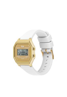 ice-watch Digitaluhr Ice Digit Retro White Gold Small