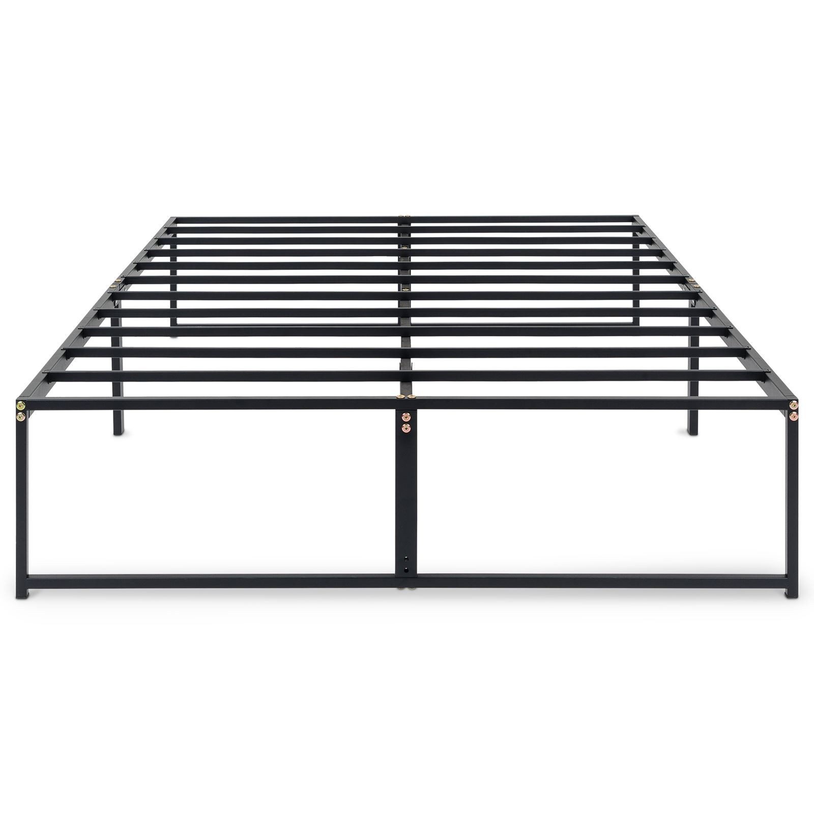 IDIMEX Futonbett SOVE, Bettgestell 140x190 cm aus Metall mit minimalistischem Design Schwarz