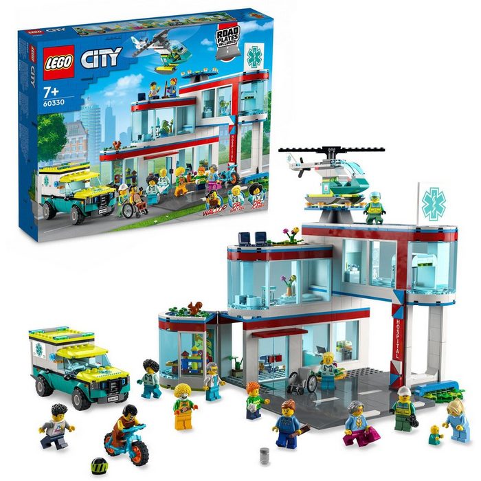 LEGO® Konstruktionsspielsteine Krankenhaus (60330) LEGO® City (816 St)