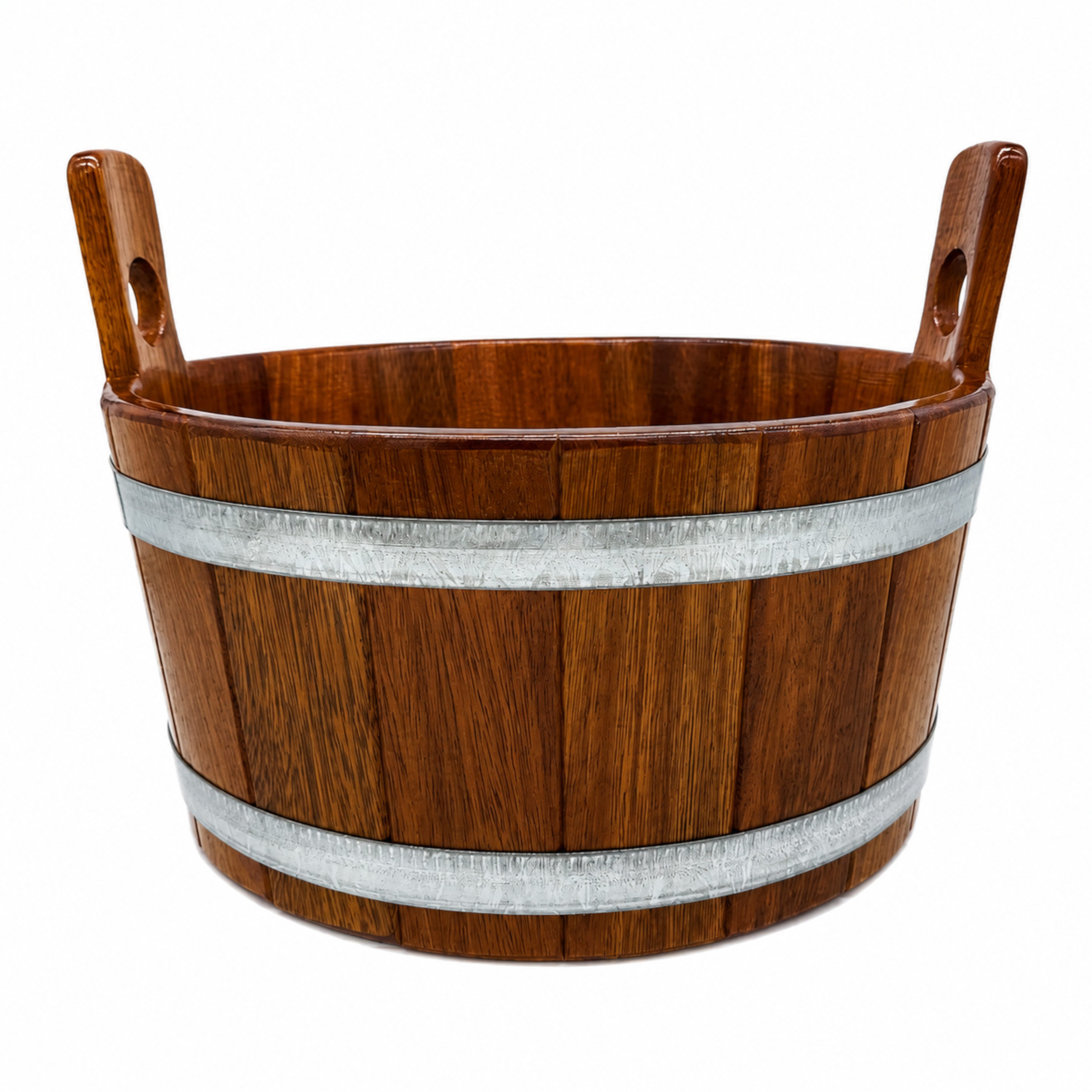 HAF Fußbad Sauna Fußwanne Kambala 16L Hygieneversiegelung Fußbadewanne Ø40cm, Fußbecken mit Ø 40 cm, 1-tlg., Handgefertigt in Deutschland, Hochwertige Fußbadewanne