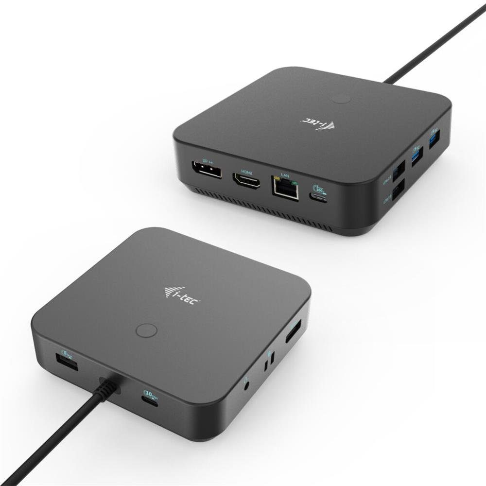 I-TEC Laptop-Dockingstation USB-C HDMI Dual DP Docking Station mit Power Delivery 100 W, mit Netzteil 100 W