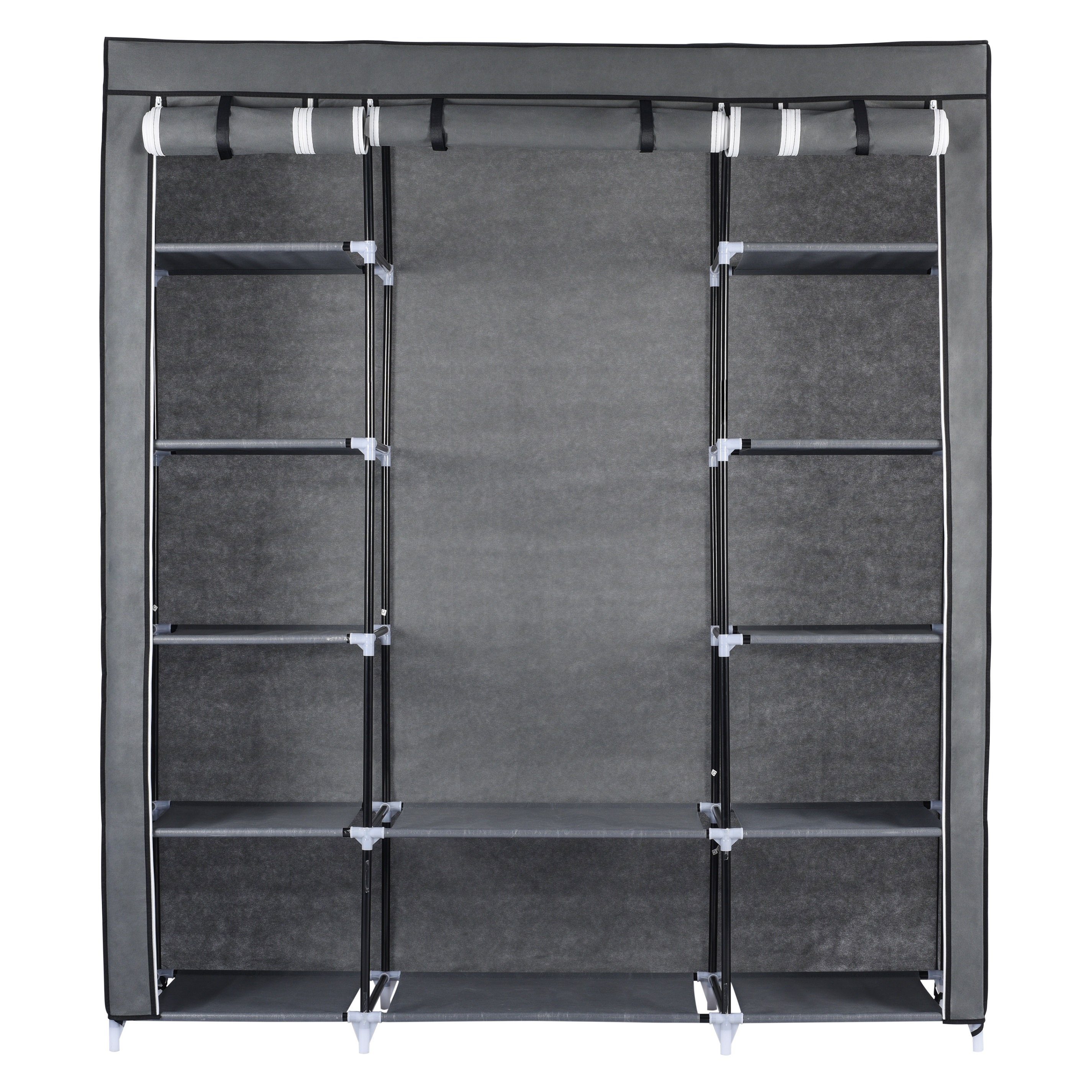 Ribelli Kleiderschrank Kleiderschrank, Vlies, grau, 12 günstig online kaufen