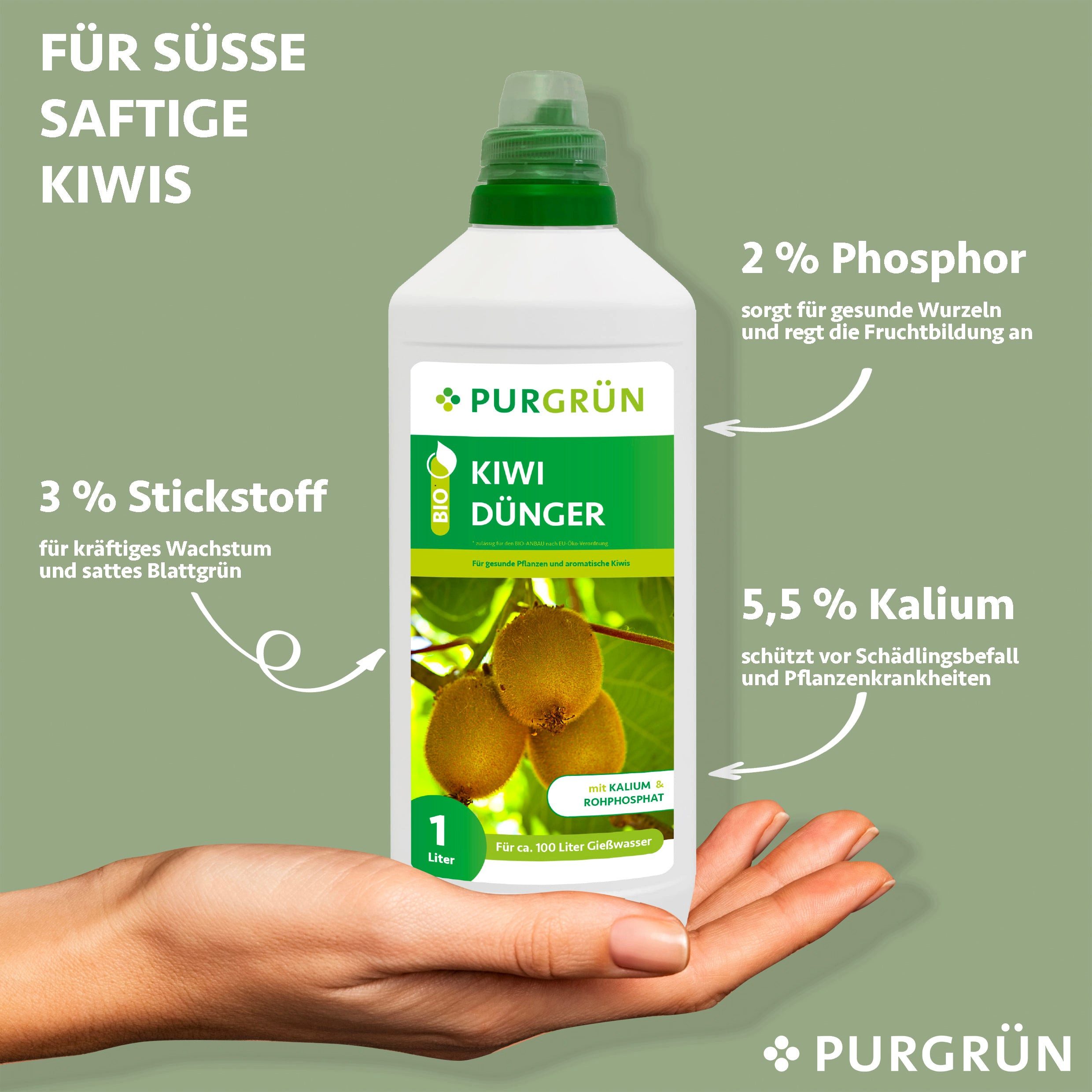 Purgrün Obstdünger Purgrün Bio Kiwi Dünger, günstig online kaufen