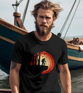 Neverless Print-Shirt Herren T-Shirt Wander-Motiv Trekking Aufdruck Printshirt Outdoor mit Print
