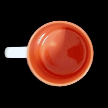 AcMax Tasse 36 Stück Sublimation Kaffee Tassen Becher WEISS - INNEN Orange