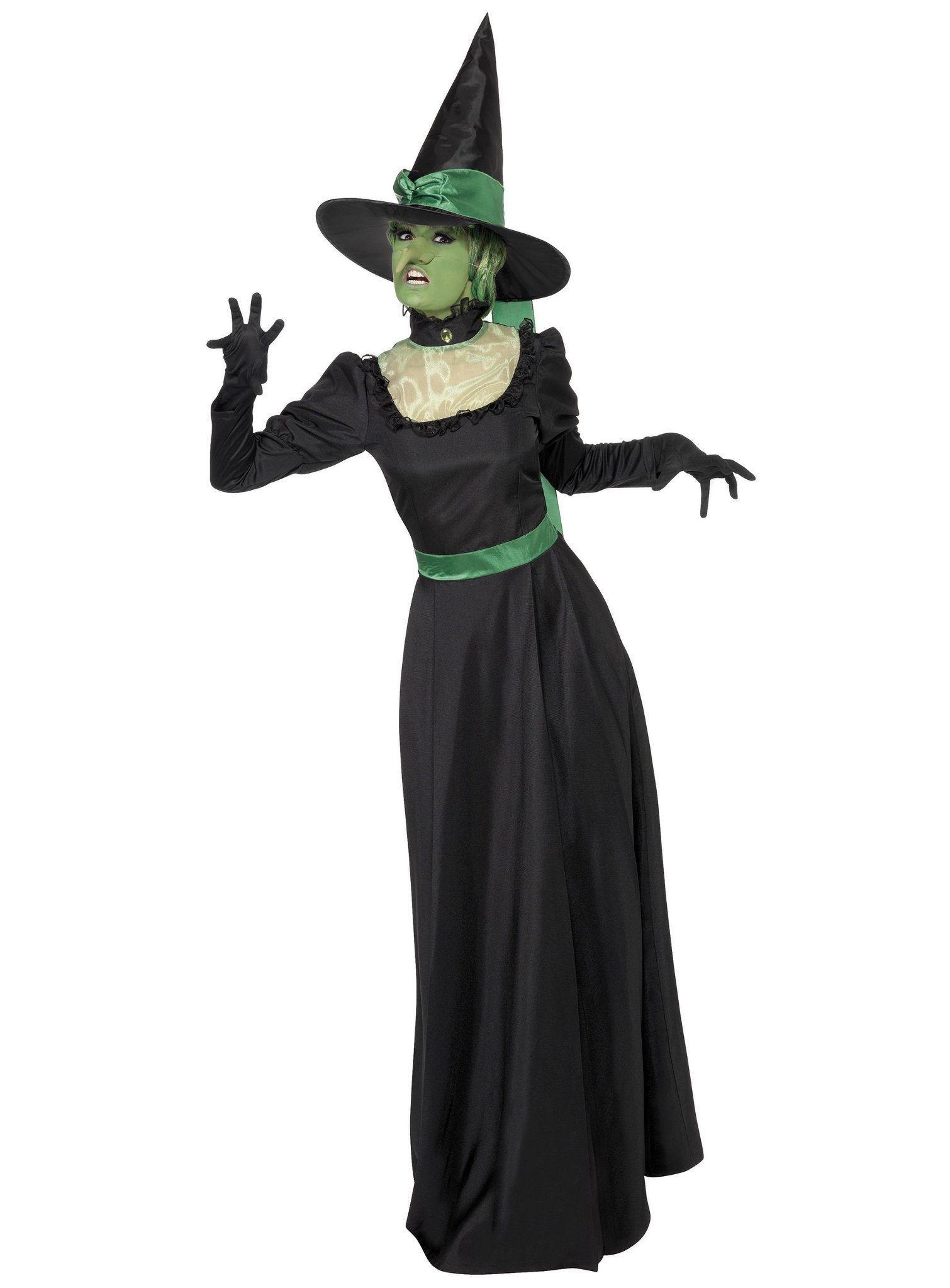 Smiffys Kostüm Grüne Hexe, Die klassische Wicked Witch of the West